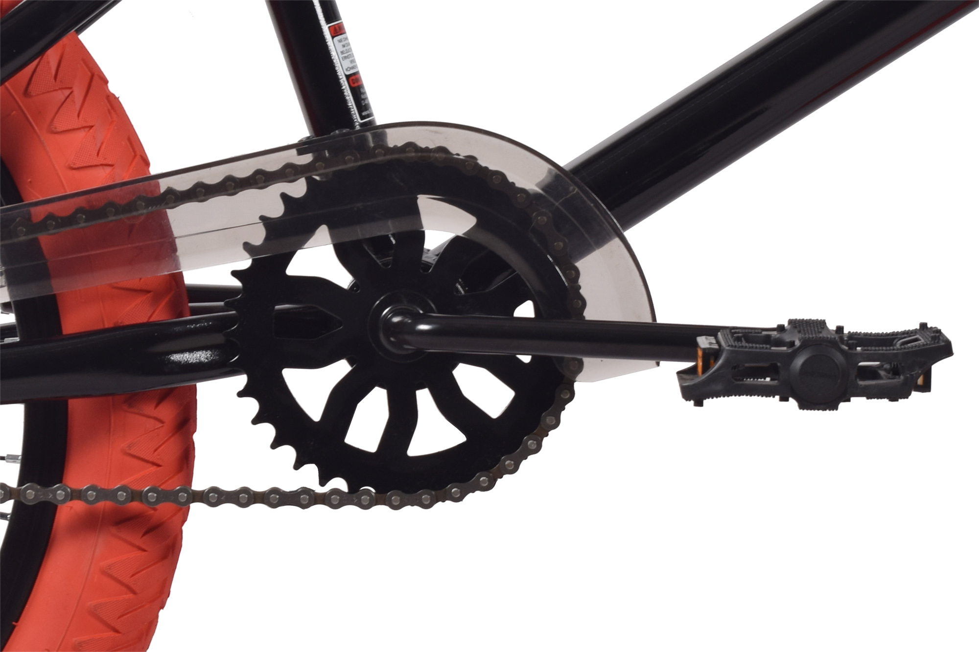 CHILLIZ BMX Freestyle 20 Zoll XB.01 schwarz-rot Kinder Erwachsene V-Brake 360&deg; Rotor – Bild 4