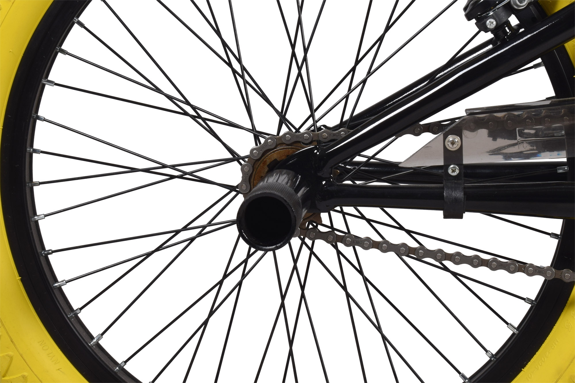 CHILLIZ BMX Freestyle 20 Zoll XB.01 schwarz-gelb Kinder Erwachsene V-Brake 360&deg; Rotor – Bild 5