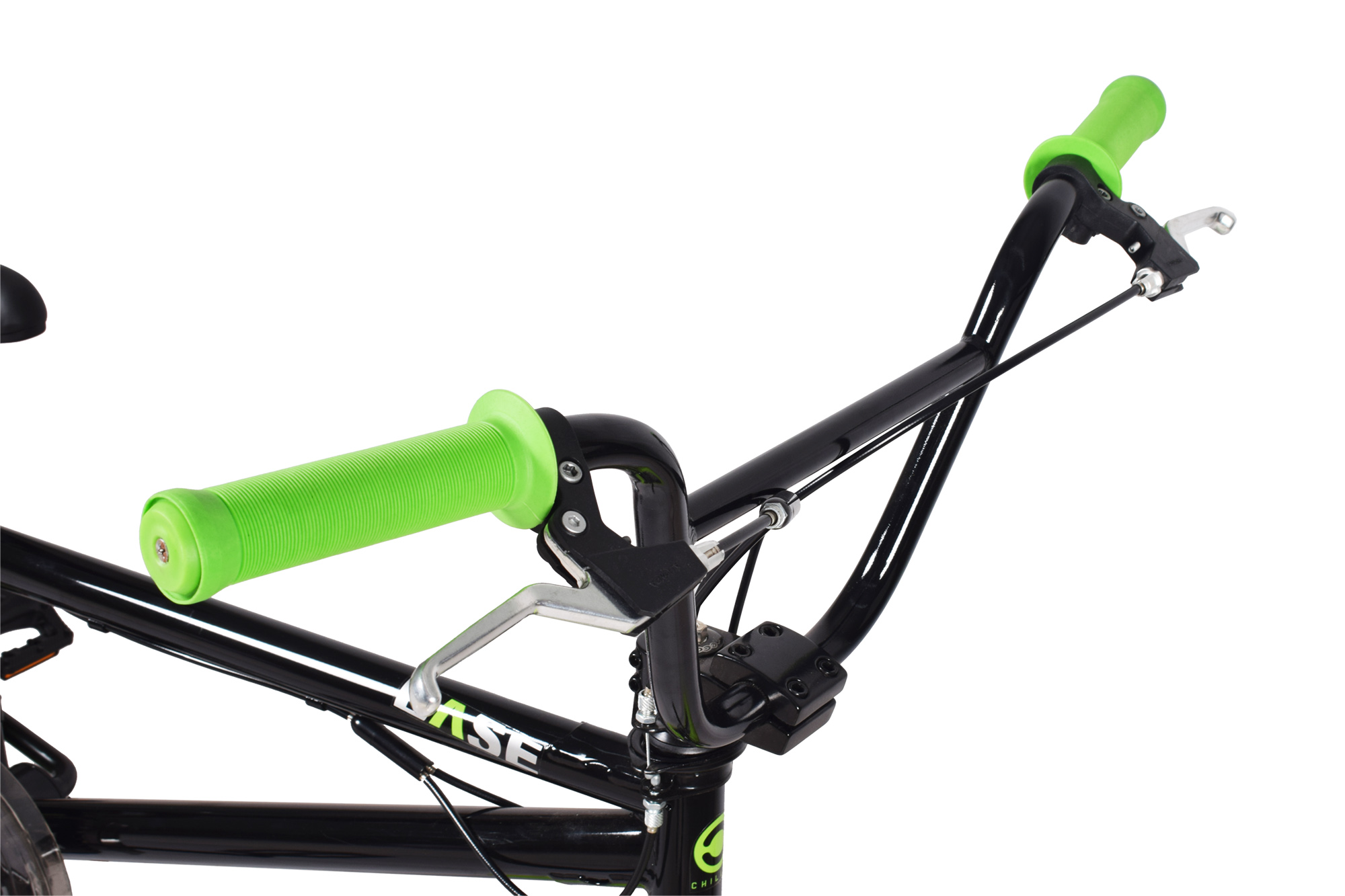 CHILLIZ BMX Freestyle 20 Zoll XB.01 schwarz-gr&uuml;n Kinder Erwachsene V-Brake 360&deg; Rotor – Bild 3