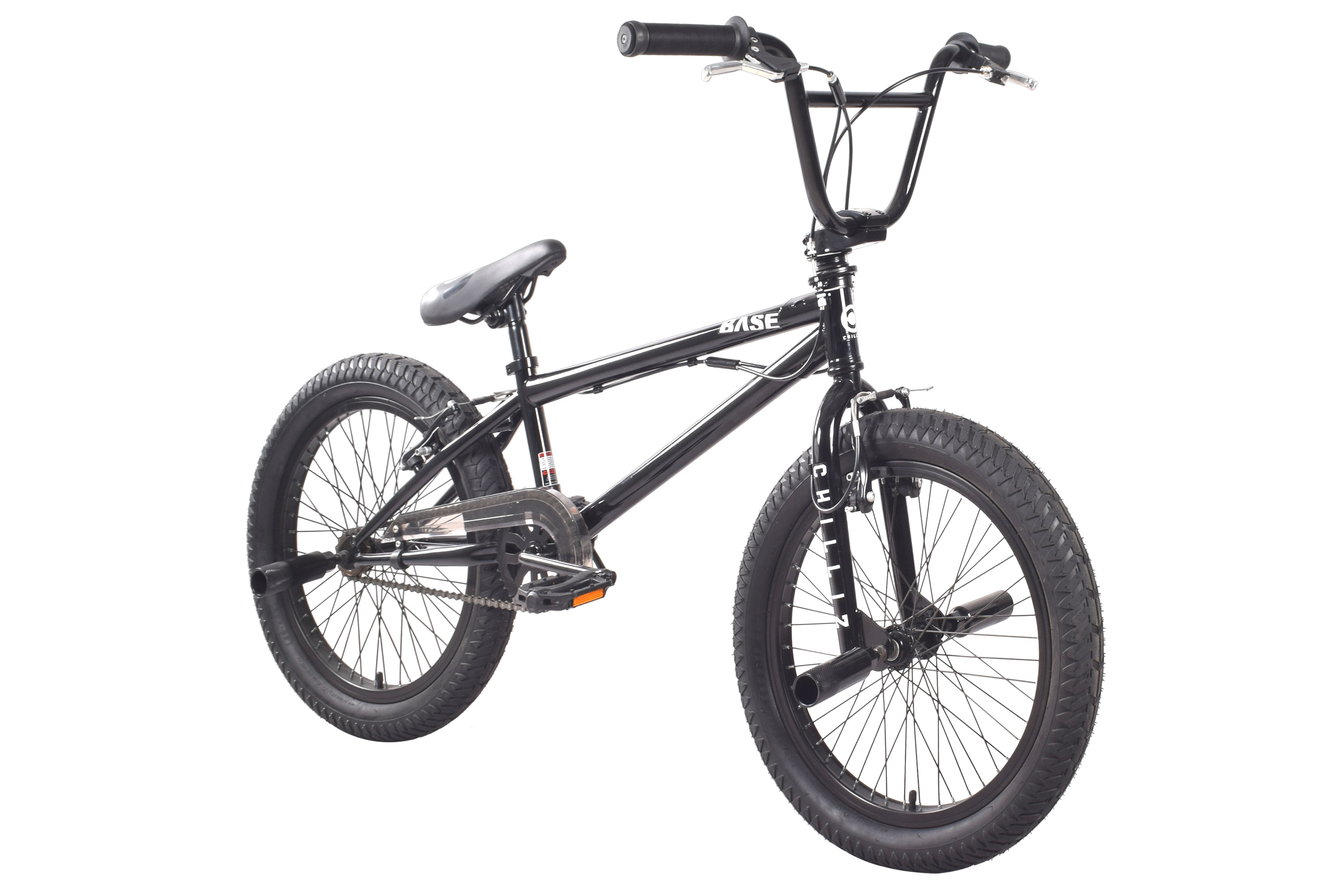 CHILLIZ BMX Freestyle 20 Zoll XB.01 schwarz Kinder Erwachsene V-Brake 360&deg; Rotor – Bild 2