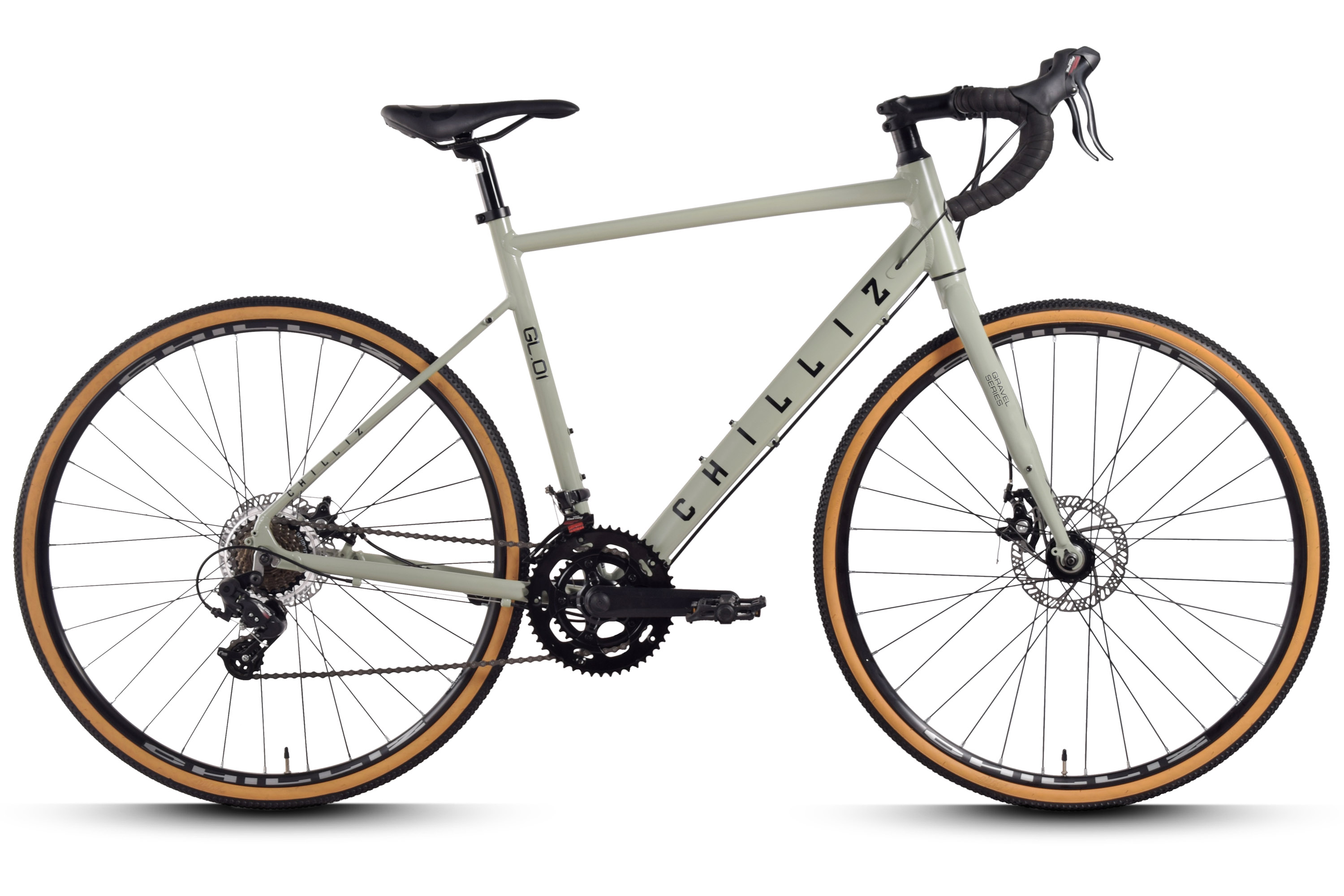 CHILLIZ Gravelbike 28 Zoll GL.01 grau Rahmenh&ouml;he 54 cm Damen Herren 14 G&auml;nge mech. Scheibenbremse – Bild 1