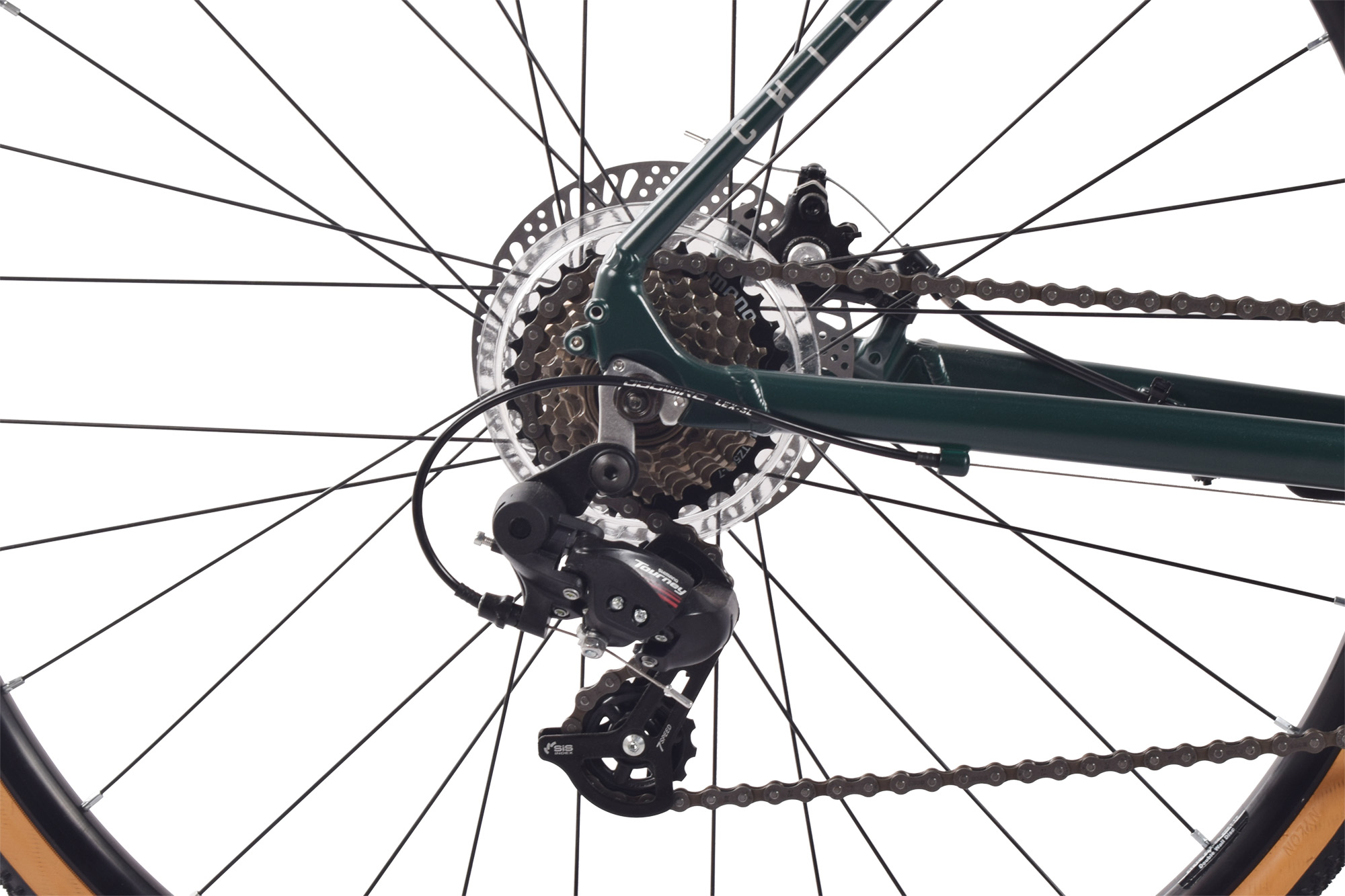 CHILLIZ Gravelbike 28 Zoll GL.01 gr&uuml;n Rahmenh&ouml;he 51 cm Damen Herren 14 G&auml;nge mech. Scheibenbremse – Bild 5