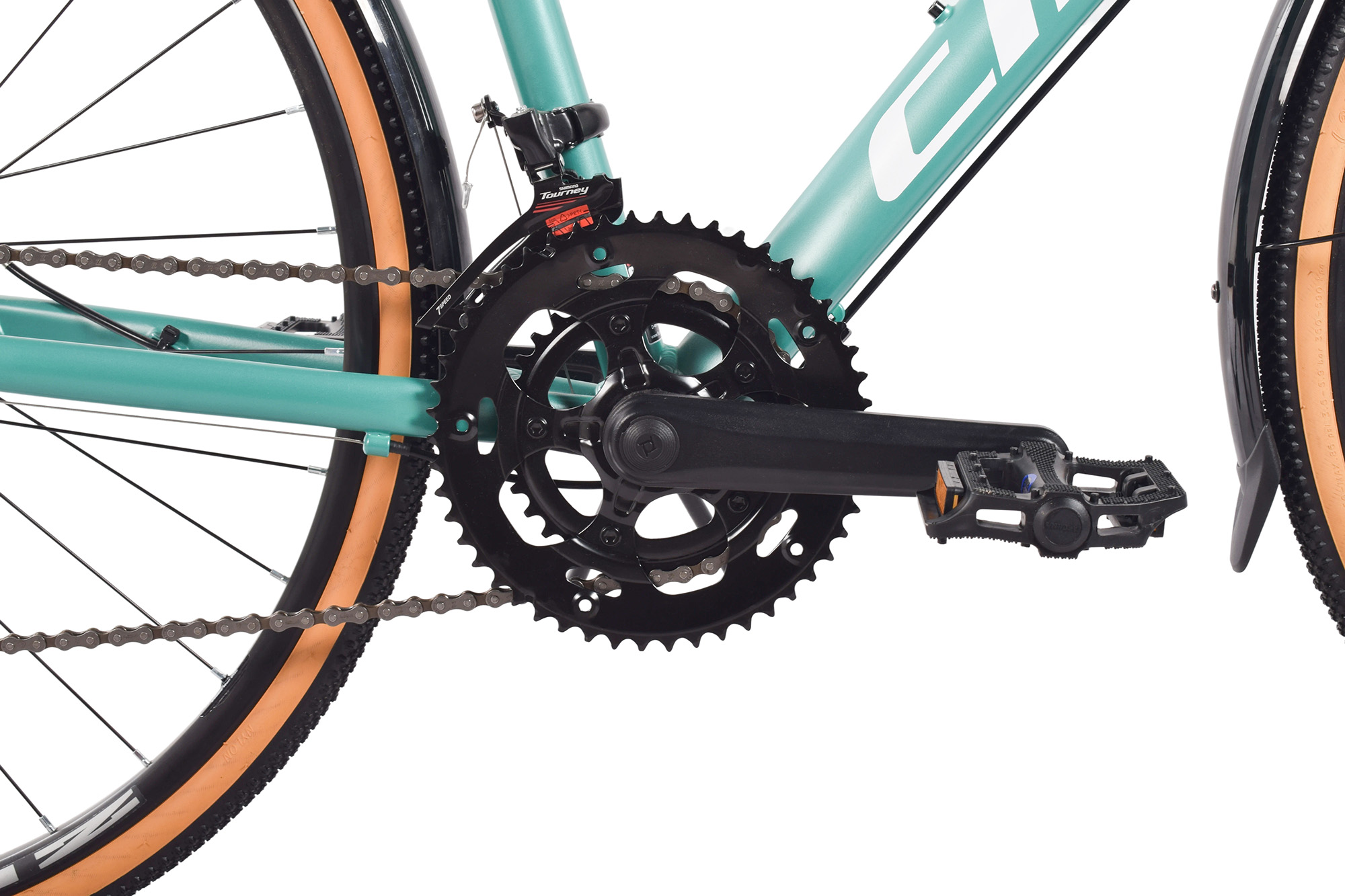 CHILLIZ Gravelbike 28 Zoll GL.04 t&uuml;rkis Rahmenh&ouml;he 57 cm Damen 14 G&auml;nge mech. Scheibenbremse Schutzbleche – Bild 4