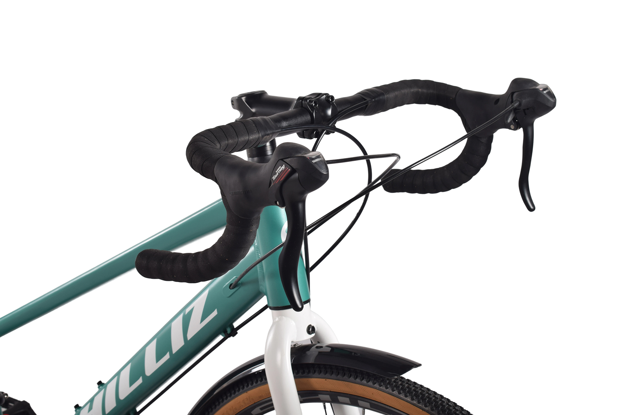 CHILLIZ Gravelbike 28 Zoll GL.04 t&uuml;rkis Rahmenh&ouml;he 57 cm Damen 14 G&auml;nge mech. Scheibenbremse Schutzbleche – Bild 3