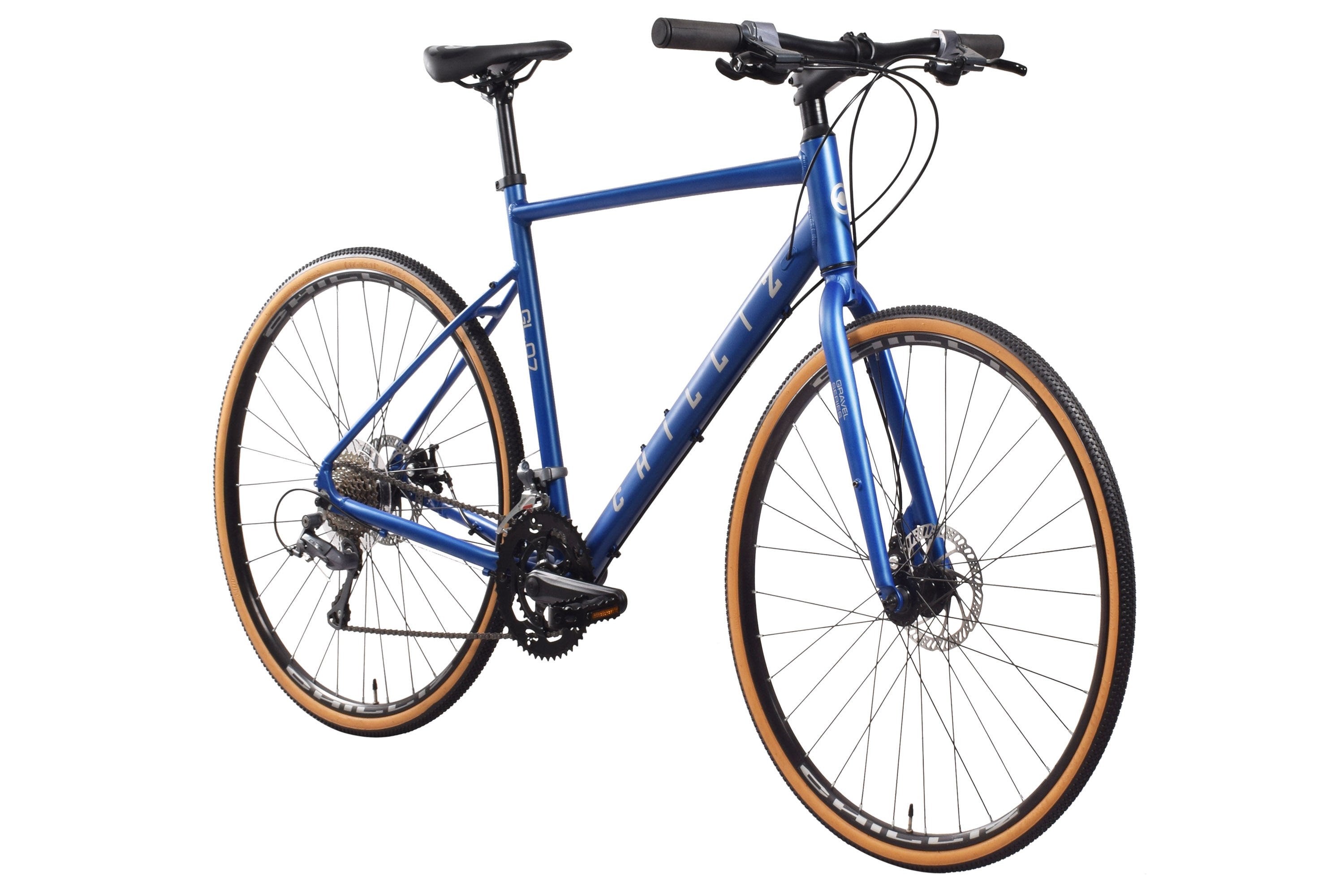 CHILLIZ Gravelbike 28 Zoll GL.07 blau Rahmenh&ouml;he 57 cm Damen Herren 16 G&auml;nge mech. Scheibenbremse – Bild 2