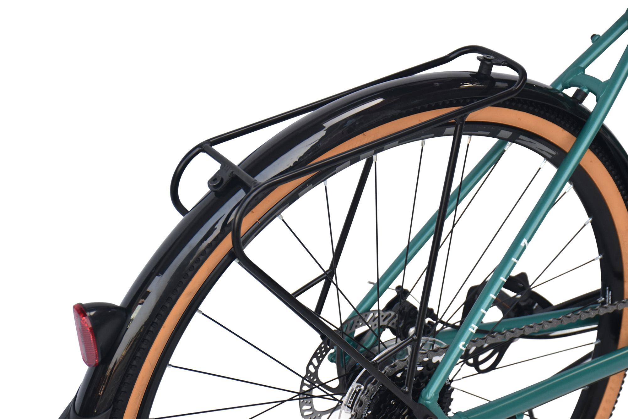 CHILLIZ Gravelbike 28 Zoll GL.08 gr&uuml;n Rahmenh&ouml;he 54 cm 16 G&auml;nge mech. Scheibenbremse Schutzbleche – Bild 5