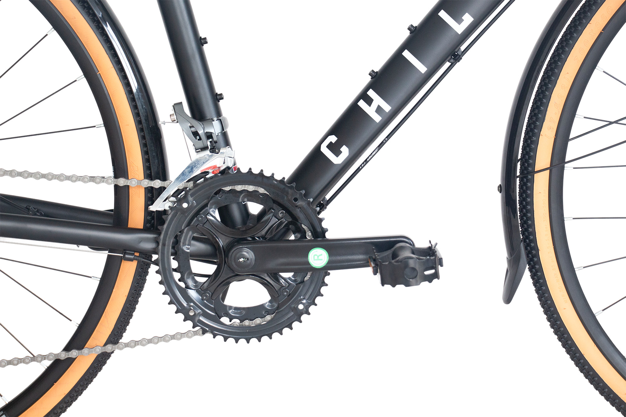 CHILLIZ Gravelbike 28 Zoll GL.09 schwarz-matt 16 G&auml;nge mech. Scheibenbremse Schutzbleche – Bild 4