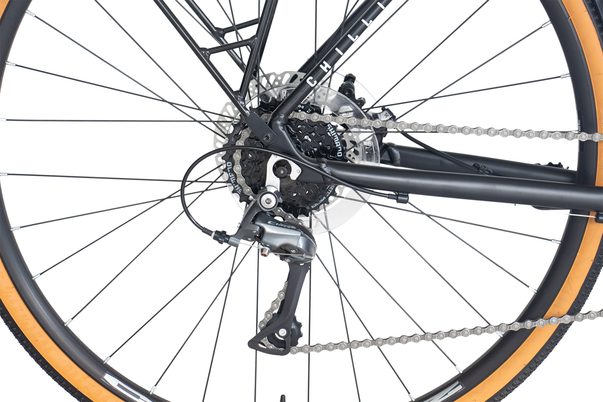 CHILLIZ Gravelbike 28 Zoll GL.09 schwarz-matt Rahmenh&ouml;he 57 cm 16 G&auml;nge mech. Scheibenbremse Schutzbleche – Bild 5