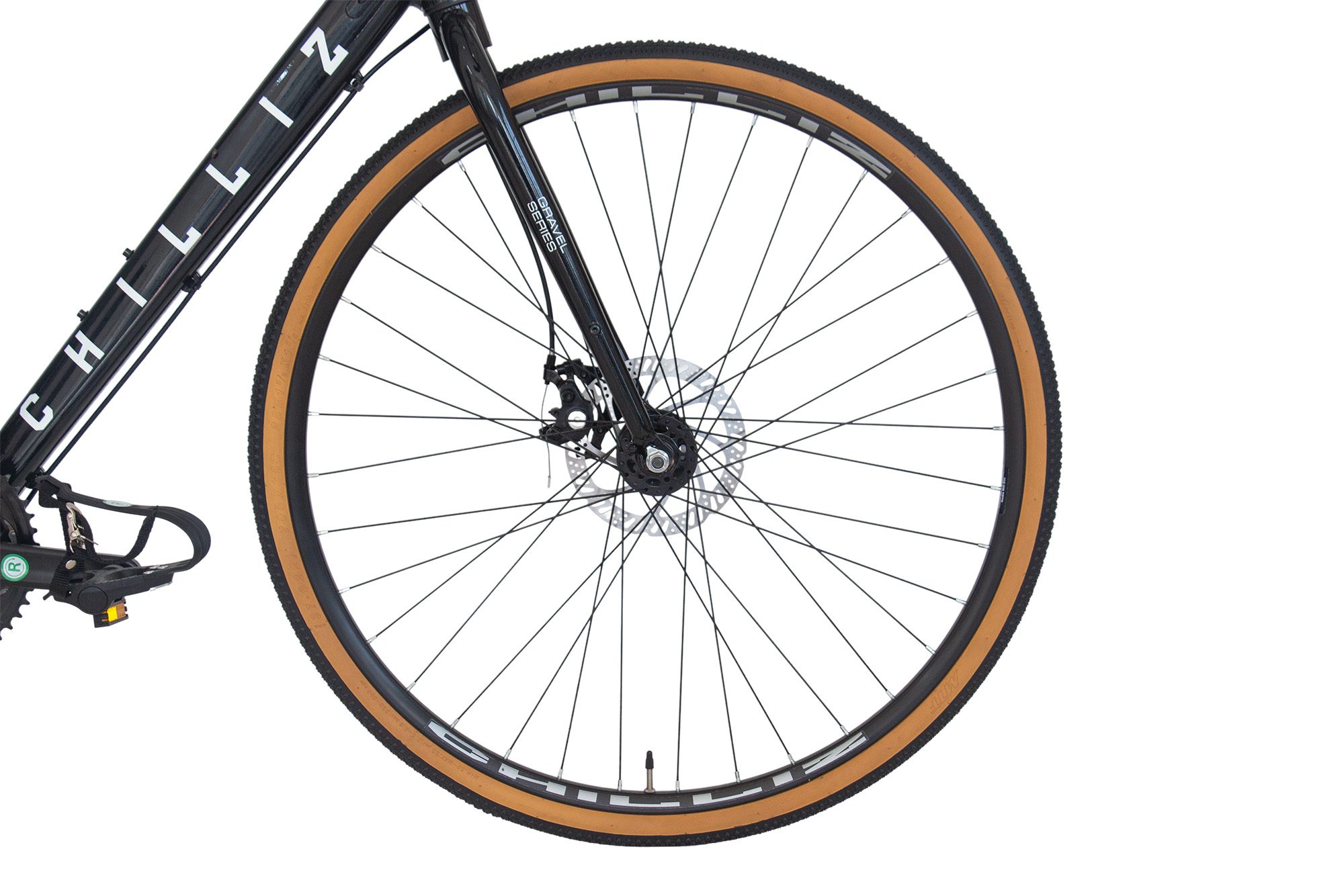 CHILLIZ Gravelbike 28 Zoll GL.01 schwarz-gl&auml;nzend Rahmenh&ouml;he 54 cm 14 G&auml;nge mech. Scheibenbremse – Bild 3