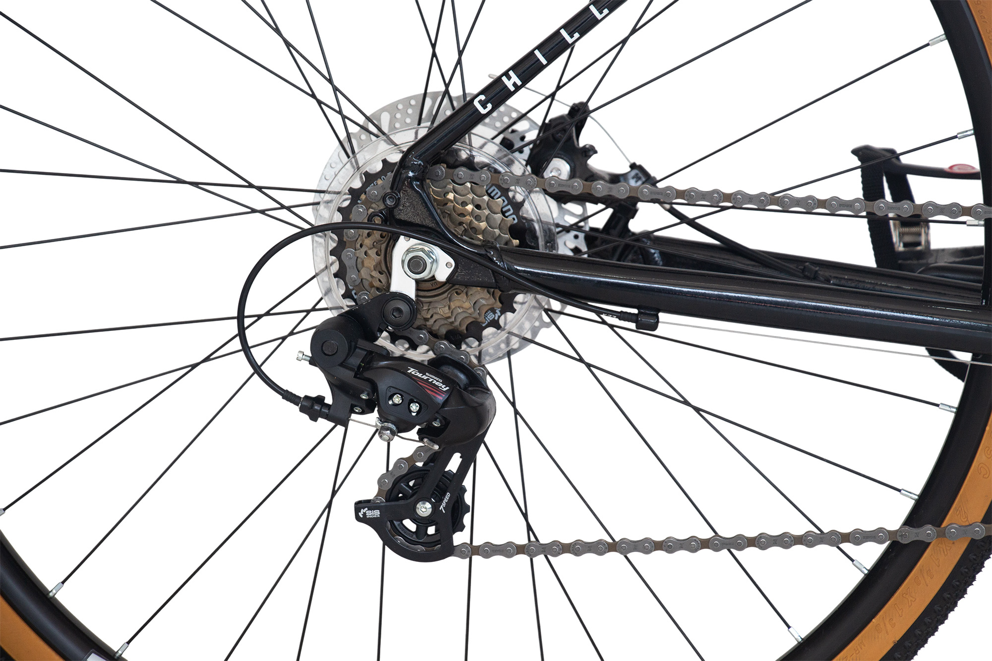 CHILLIZ Gravelbike 28 Zoll GL.01 schwarz-gl&auml;nzend Rahmenh&ouml;he 57 cm 14 G&auml;nge mech. Scheibenbremse – Bild 4