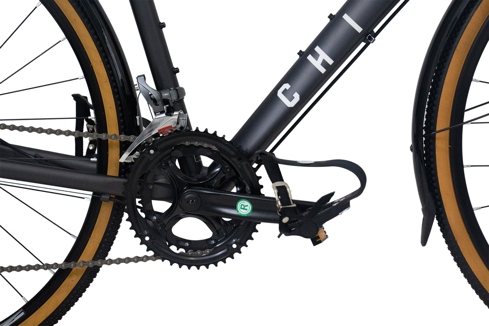 CHILLIZ Gravelbike 28 Zoll GL.08 schwarz-matt Rahmenh&ouml;he 54 cm 16 G&auml;nge mech. Scheibenbremse Schutzbleche – Bild 4