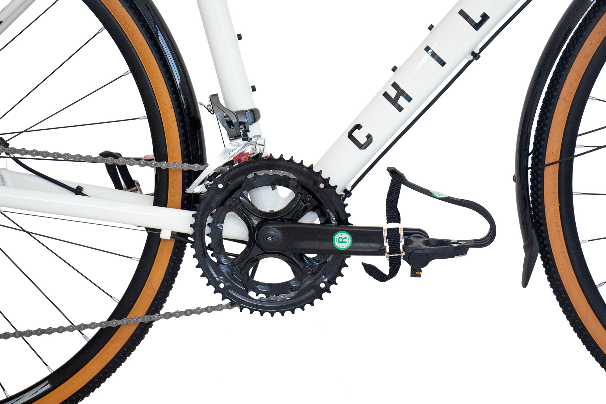 CHILLIZ Gravelbike 28 Zoll GL.08 wei&szlig;-gl&auml;nzend 16 G&auml;nge mech. Scheibenbremse Schutzbleche – Bild 4