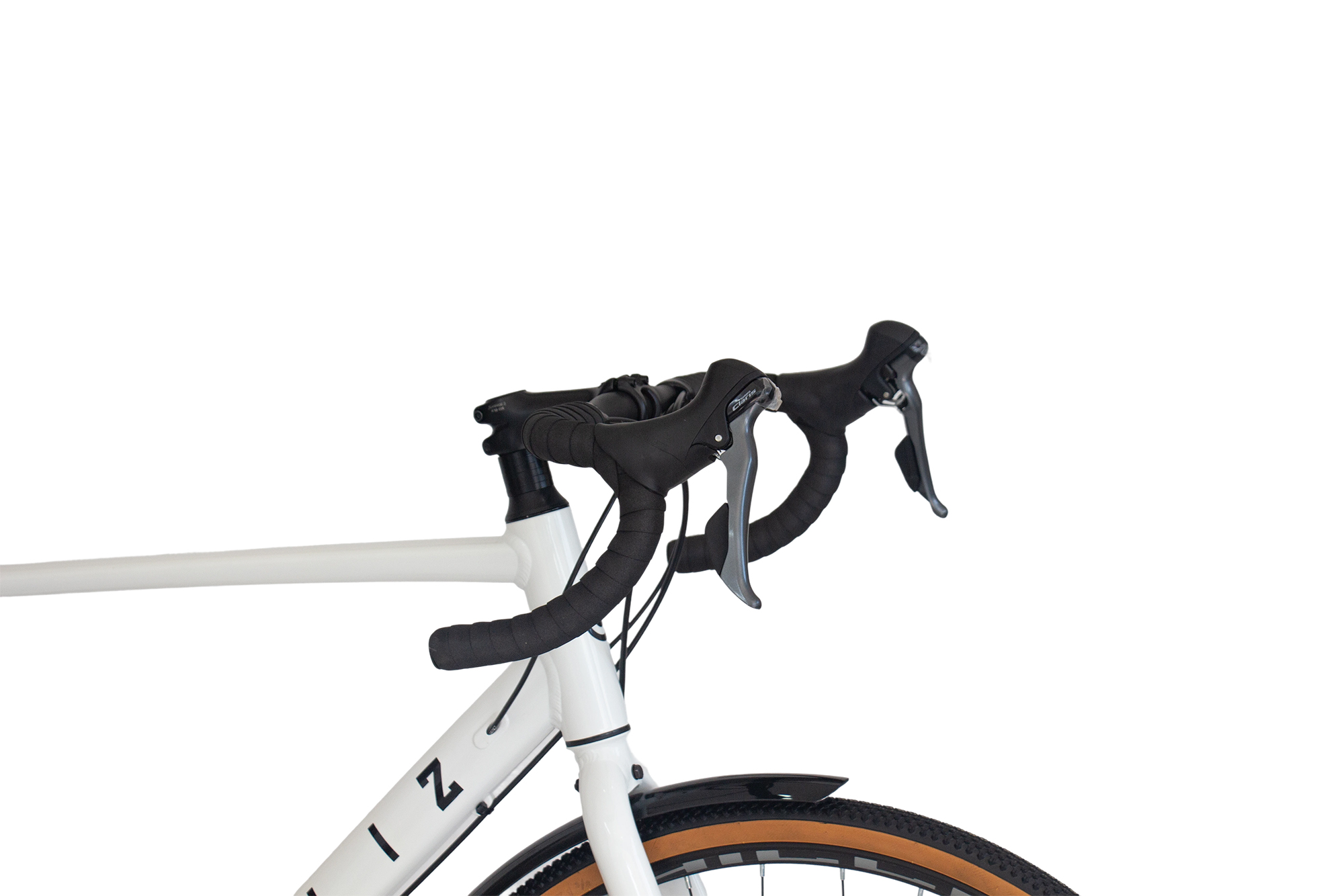 CHILLIZ Gravelbike 28 Zoll GL.08 wei&szlig;-gl&auml;nzend 16 G&auml;nge mech. Scheibenbremse Schutzbleche – Bild 3