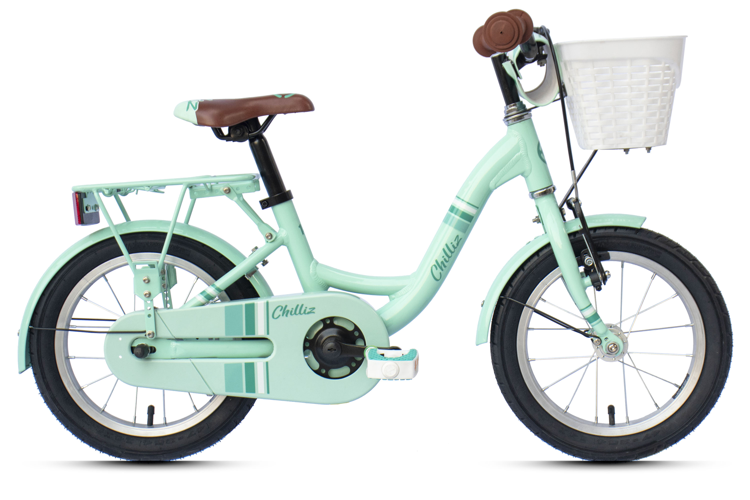 CHILLIZ Kinderrad 14 Zoll CHD.01 türkis Rahmenhöhe 23 cm singlespeed V-Brake – Bild 1