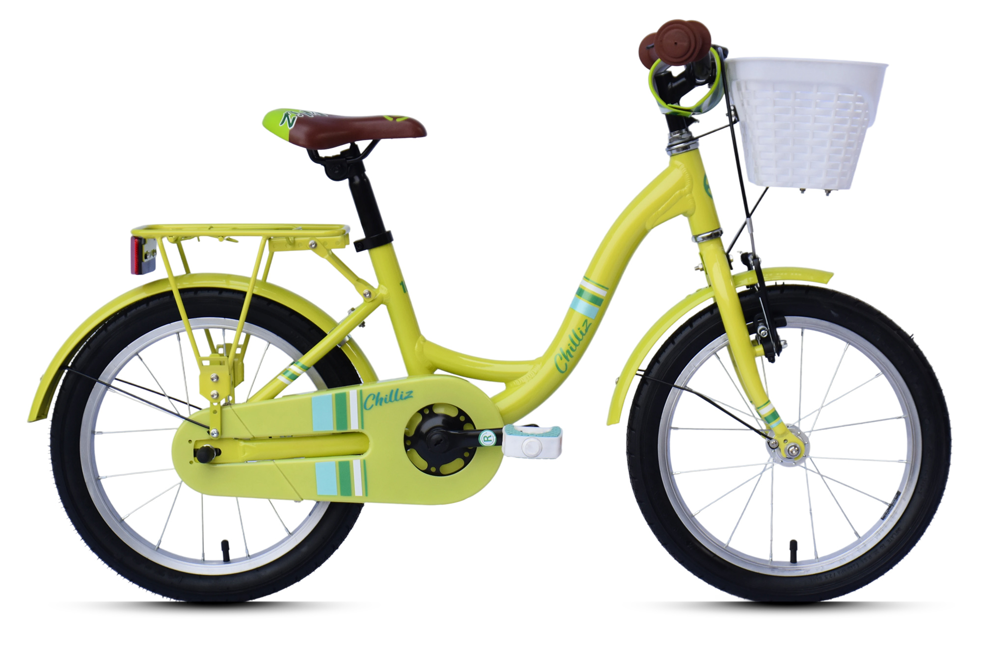 CHILLIZ Kinderrad 16 Zoll CHD.01 grün Rahmenhöhe 25,5 cm singlespeed V-Brake – Bild 1