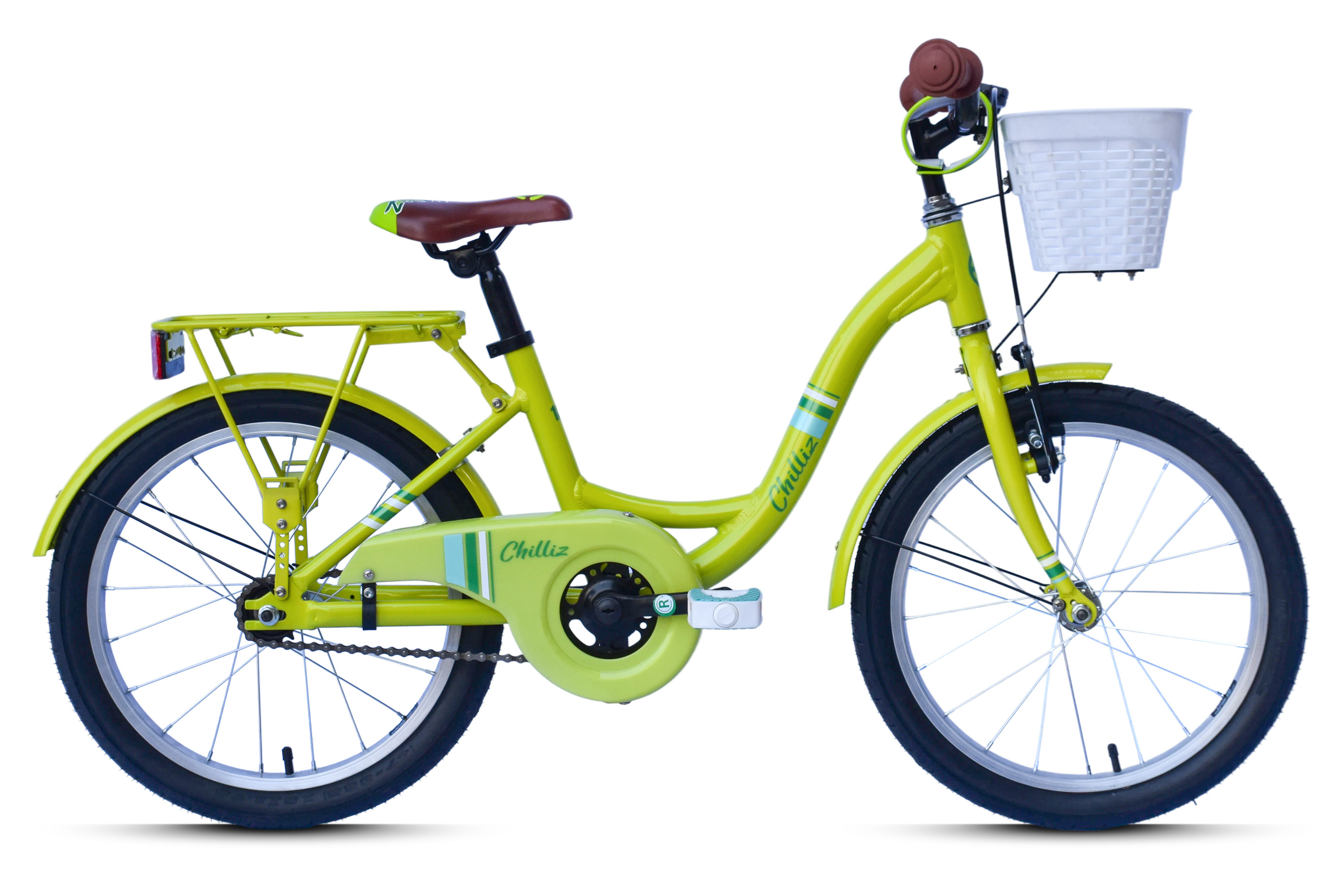 CHILLIZ Kinderrad 18 Zoll CHD.01 grün Rahmenhöhe 28 cm singlespeed V-Brake – Bild 1