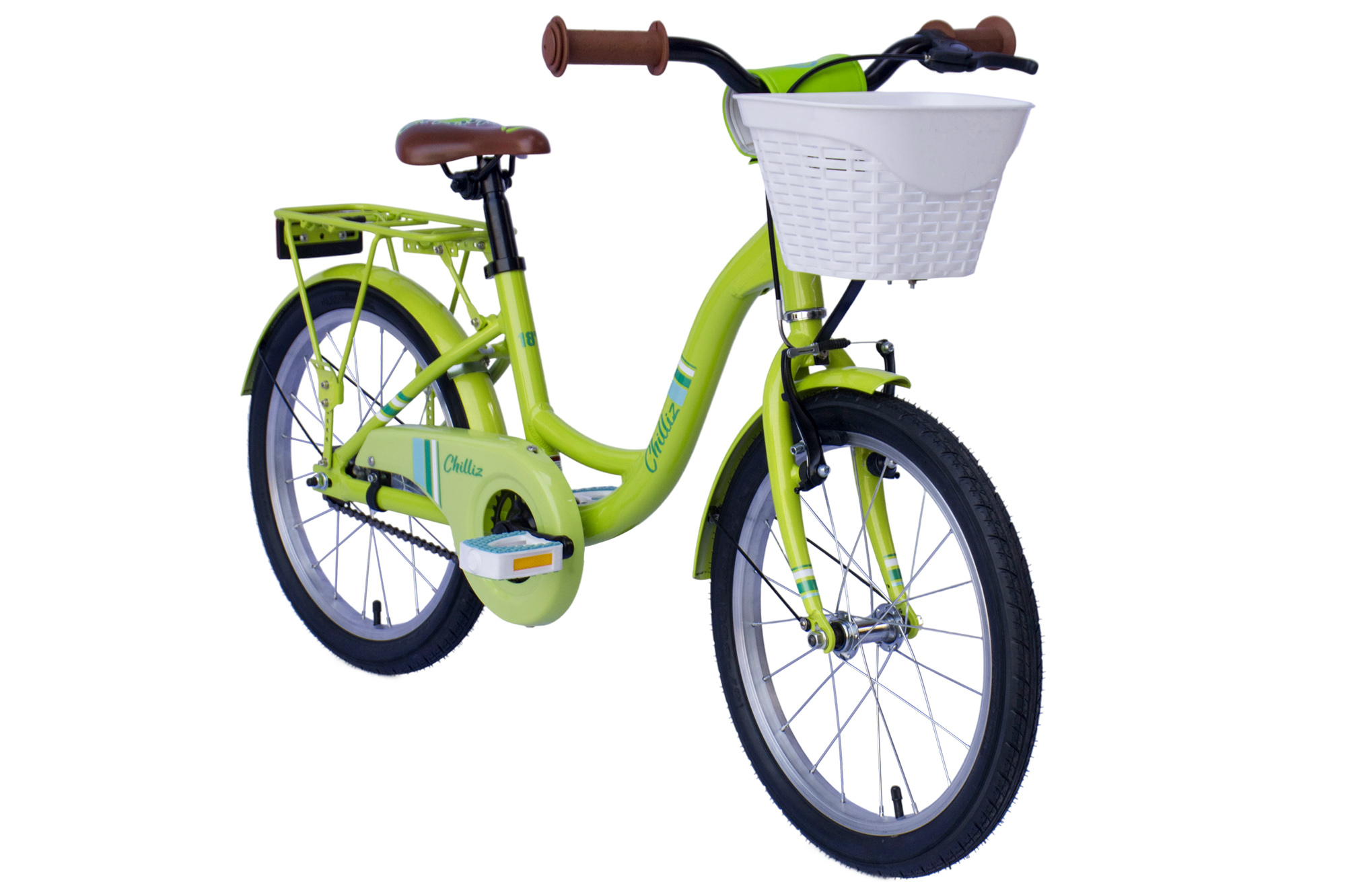 CHILLIZ Kinderrad 18 Zoll CHD.01 grün Rahmenhöhe 28 cm singlespeed V-Brake – Bild 2