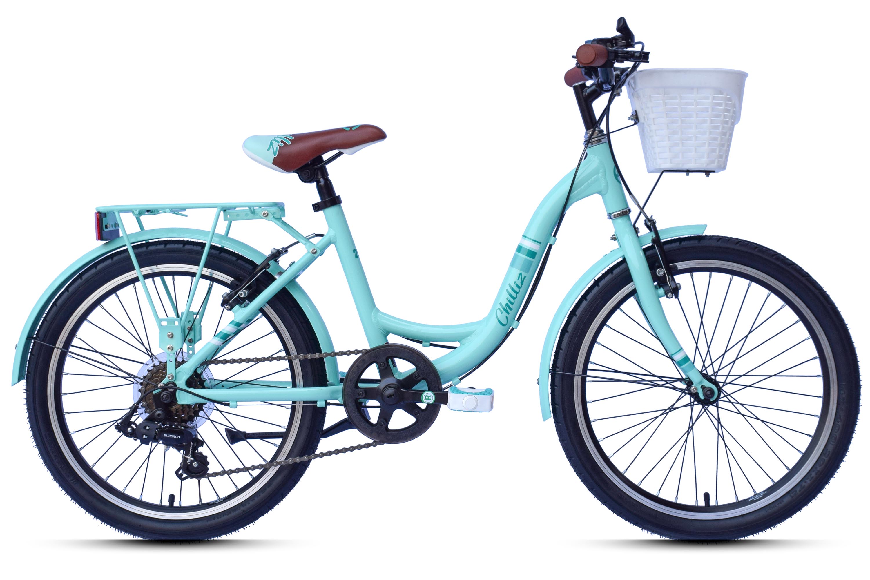 CHILLIZ Kinderrad 20 Zoll CHD.02 t&uuml;rkis Rahmenh&ouml;he 33 cm 6 G&auml;nge V-Brake – Bild 1
