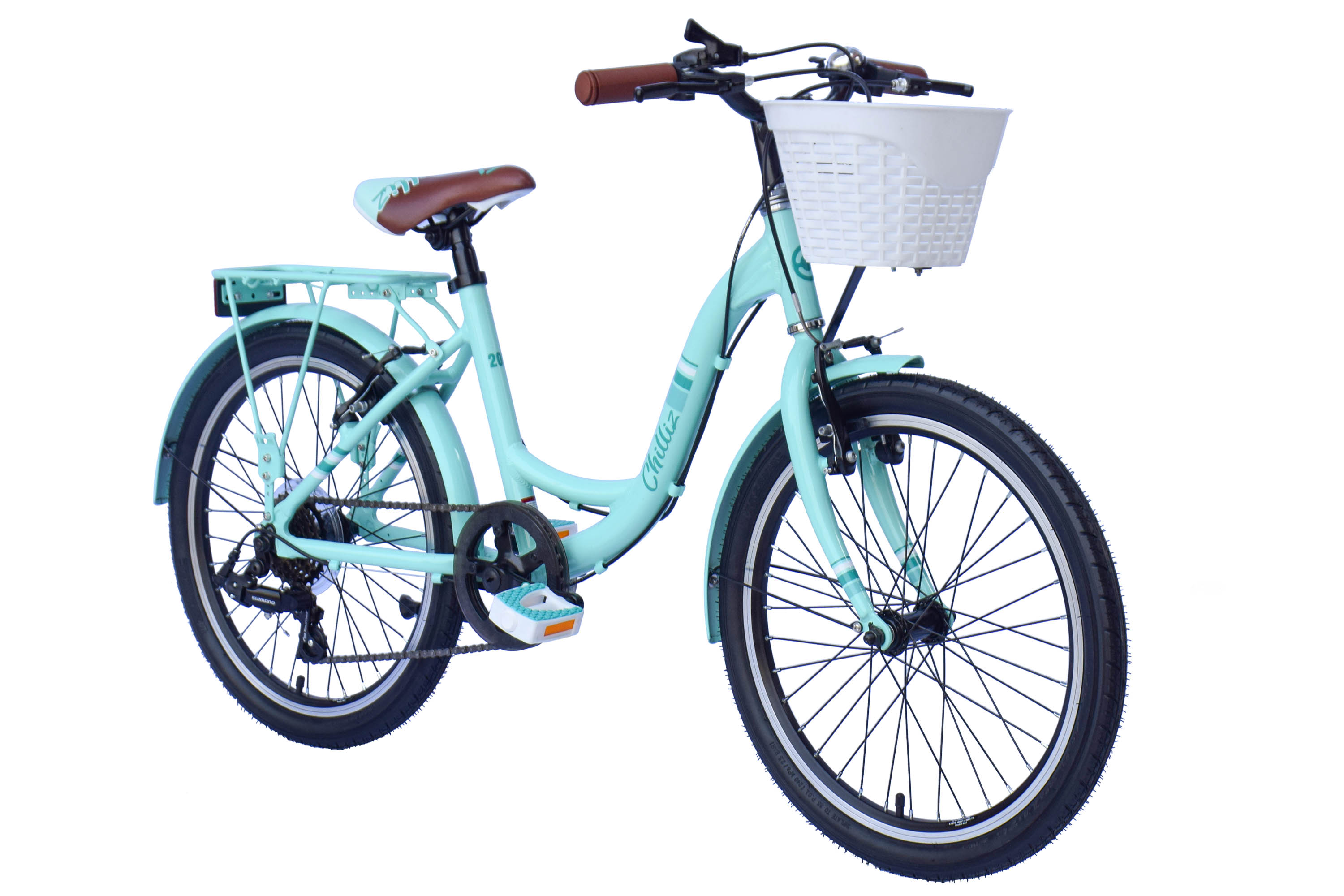 CHILLIZ Kinderrad 20 Zoll CHD.02 t&uuml;rkis Rahmenh&ouml;he 33 cm 6 G&auml;nge V-Brake – Bild 2