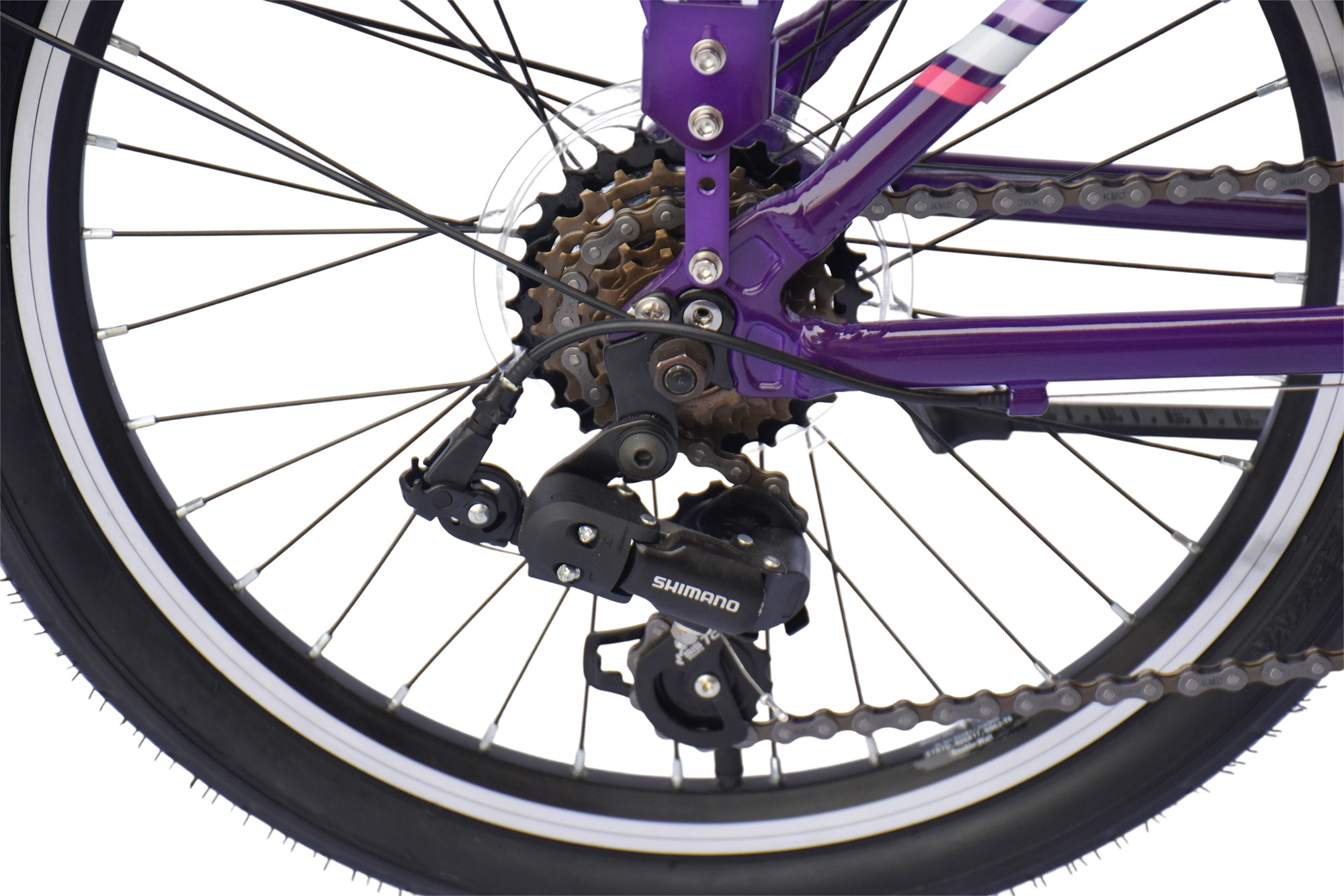 CHILLIZ Kinderrad 20 Zoll CHD.02 lila Rahmenh&ouml;he 33 cm 6 G&auml;nge V-Brake – Bild 5