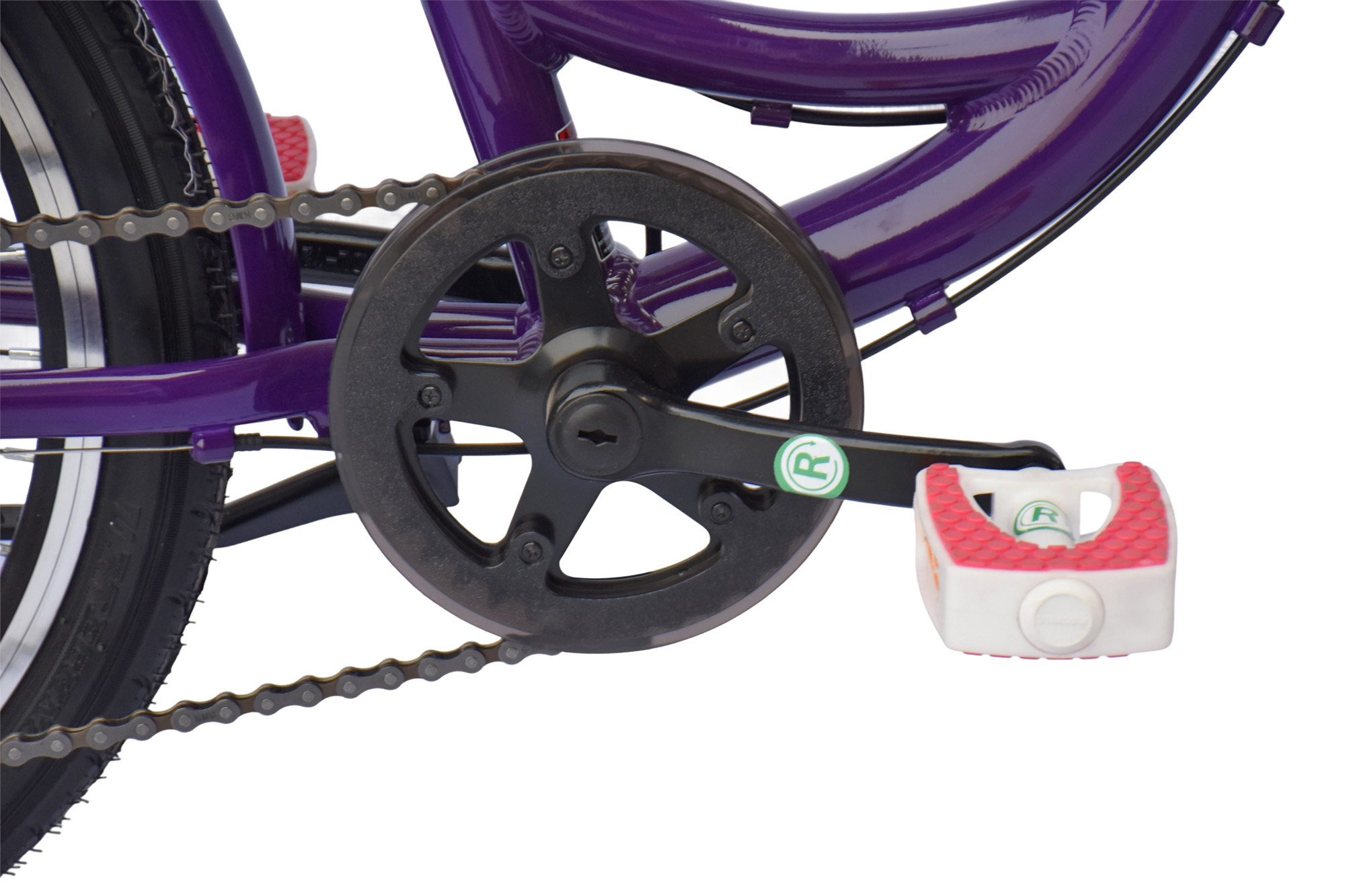 CHILLIZ Kinderrad 20 Zoll CHD.02 lila Rahmenh&ouml;he 33 cm 6 G&auml;nge V-Brake – Bild 4