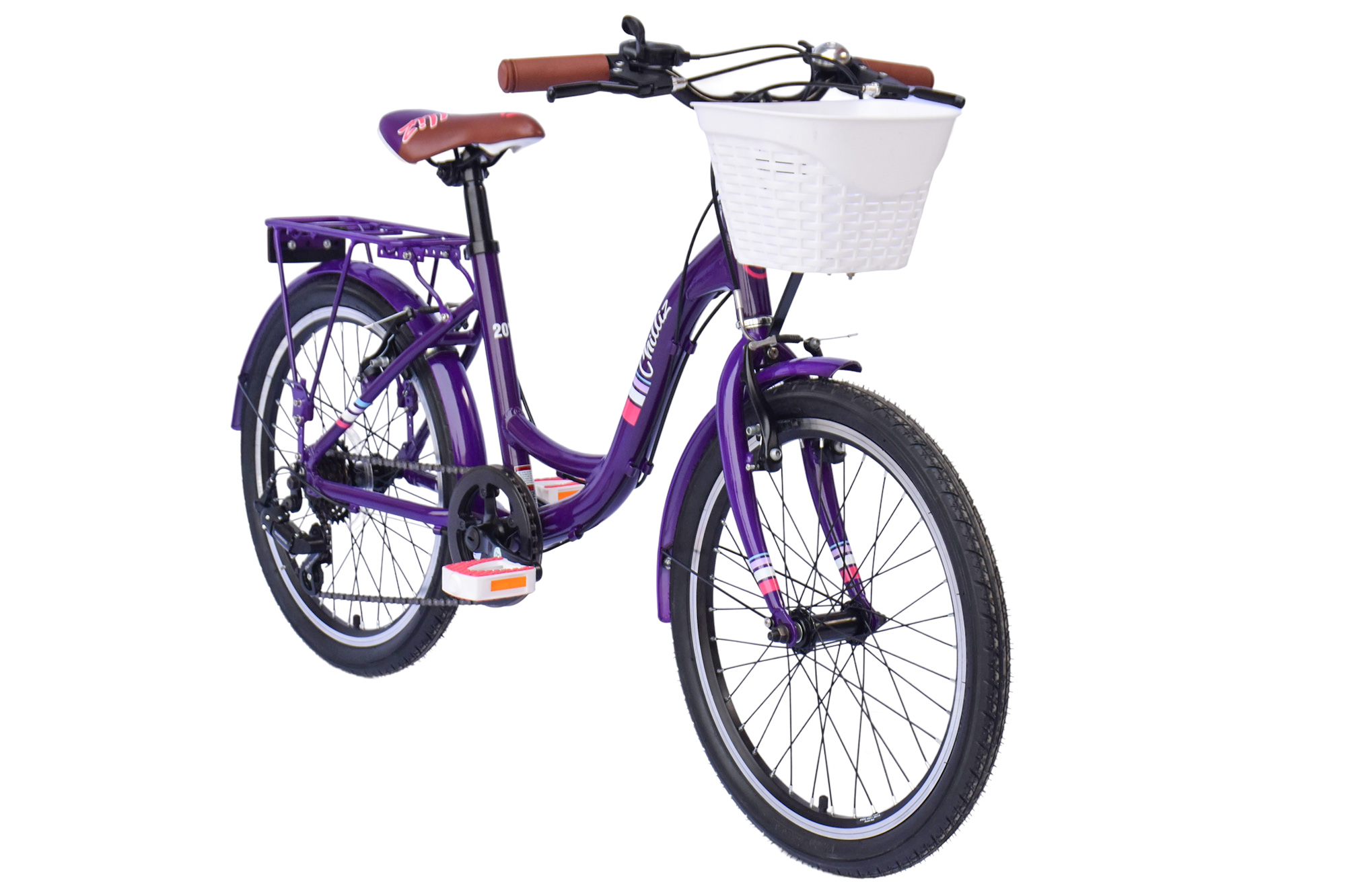 CHILLIZ Kinderrad 20 Zoll CHD.02 lila Rahmenh&ouml;he 33 cm 6 G&auml;nge V-Brake – Bild 2