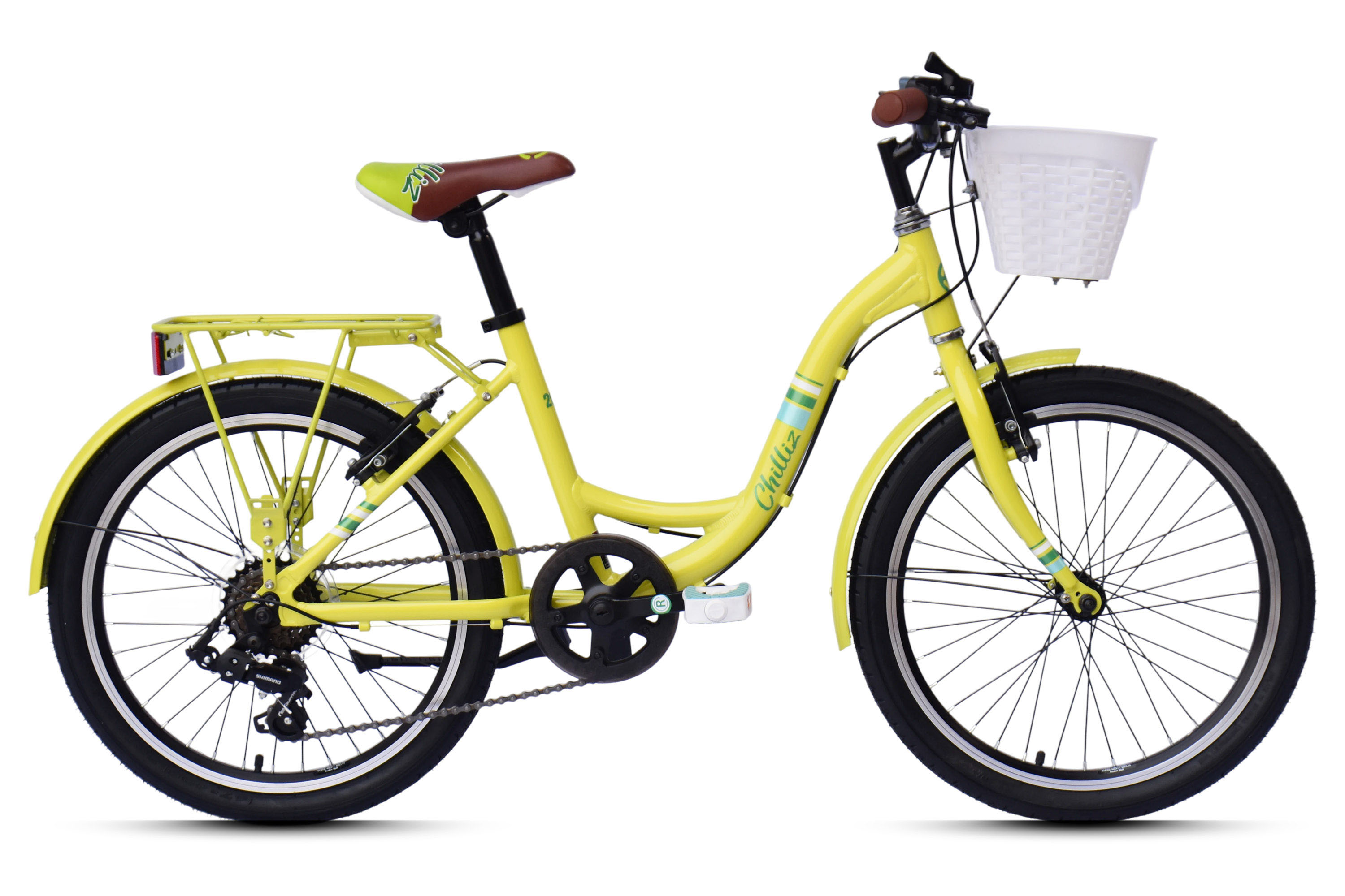 CHILLIZ Kinderrad 20 Zoll CHD.02 gr&uuml;n Rahmenh&ouml;he 33 cm 6 G&auml;nge V-Brake – Bild 1