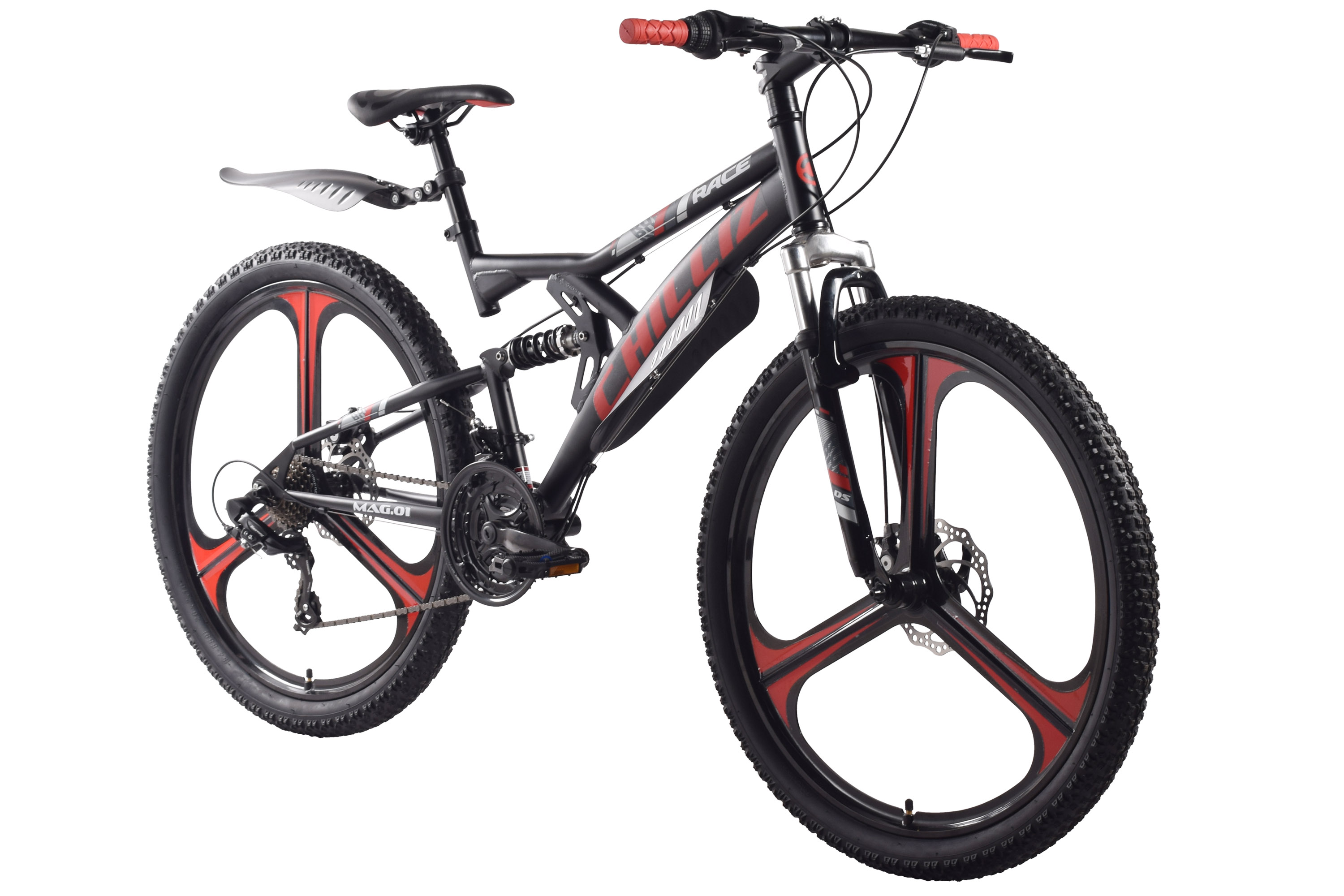 CHILLIZ Mountainbike Fully 26 Zoll MAG.01 Rahmenhöhe 42 cm 21 Gänge Mag wheel mech. Scheibenbremse – Bild 2