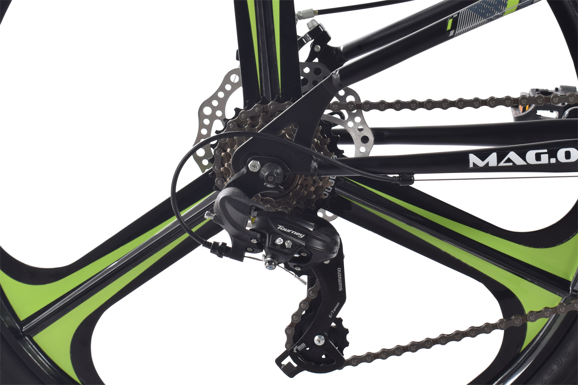 CHILLIZ Mountainbike Fully 26 Zoll MAG.01 schwarz-grün Rahmenhöhe 42 cm 21 Gänge Mag wheel mech. Scheibenbremse – Bild 5