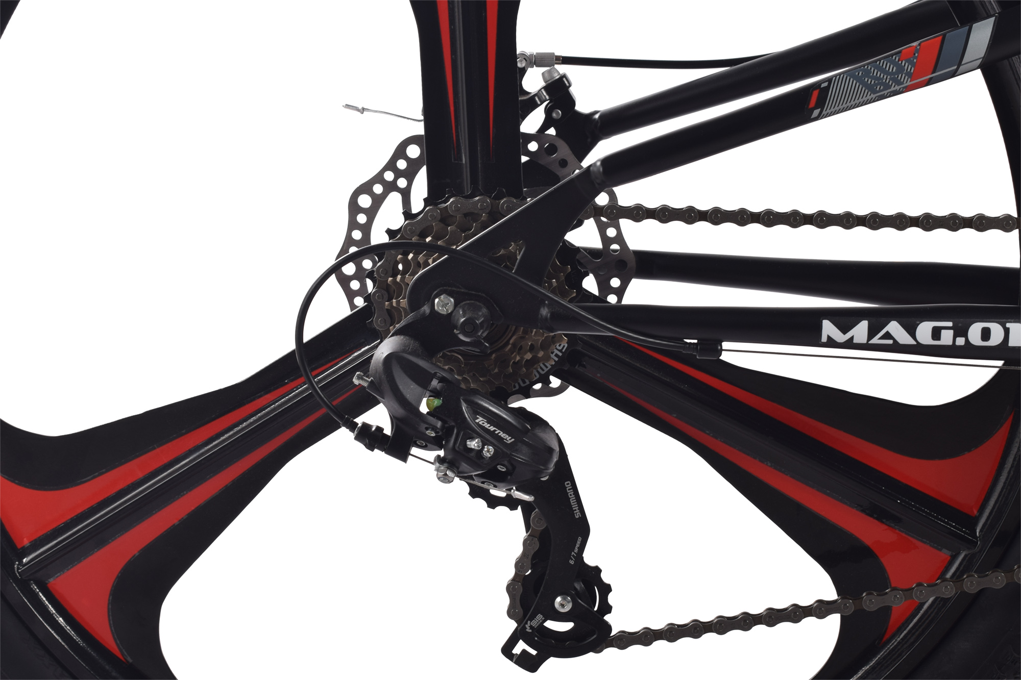 CHILLIZ Mountainbike Fully 27,5 Zoll MAG.01 schwarz-rot Rahmenh&ouml;he 46 cm 21 G&auml;nge Mag wheel mech. Scheibenbremse – Bild 5