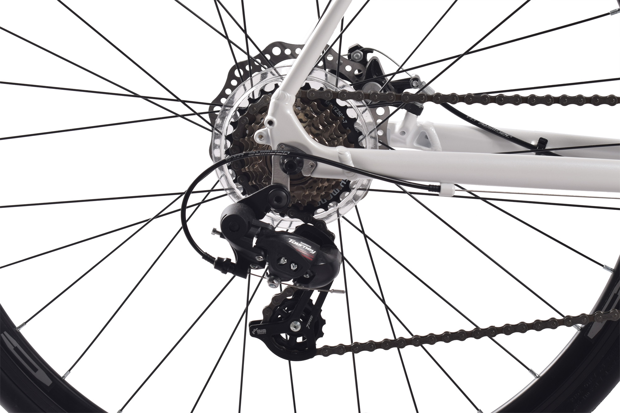 CHILLIZ Rennrad 28 Zoll RDB1.0 wei&szlig; Rahmenh&ouml;he 54 cm Damen Herren 14 G&auml;nge – Bild 5