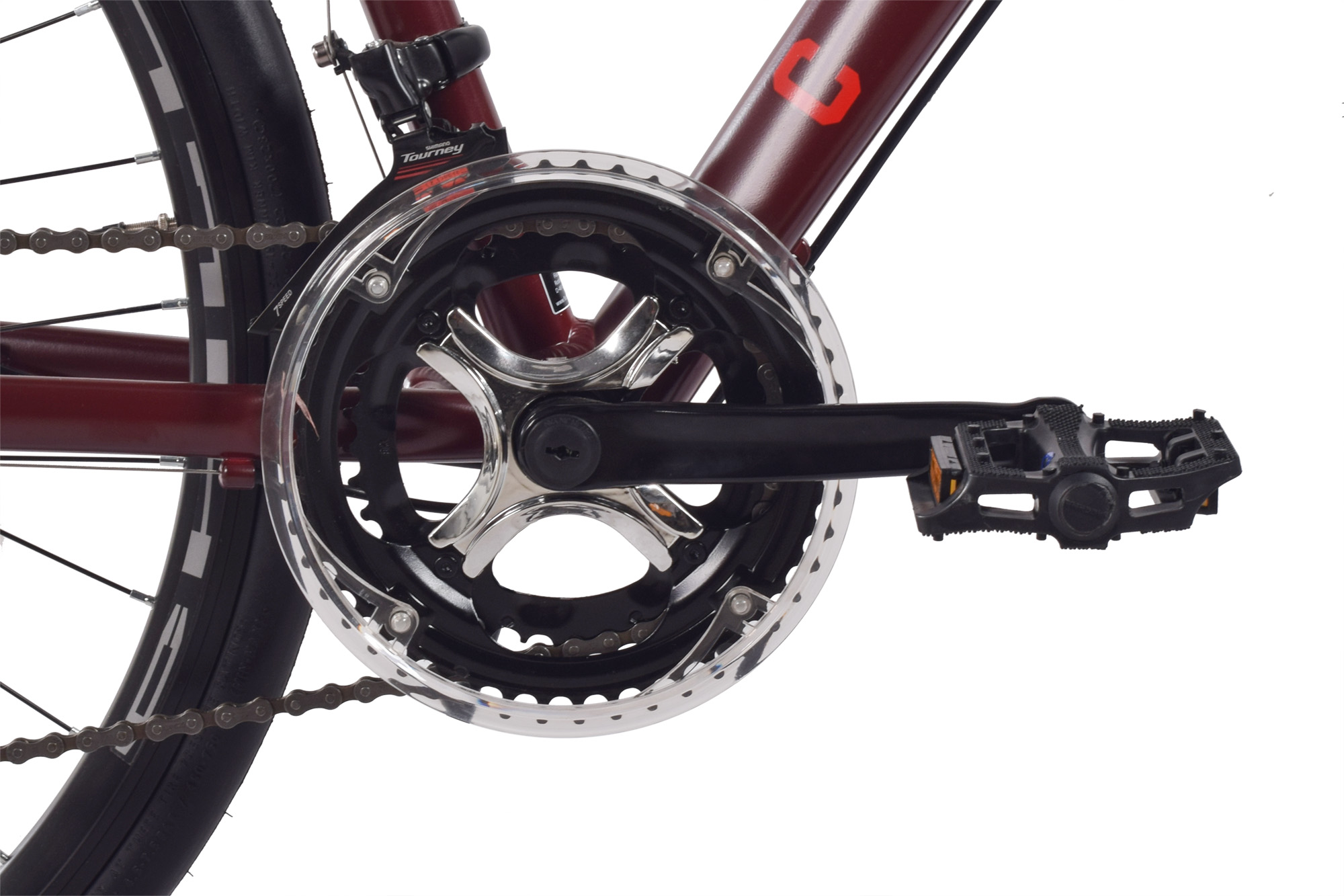 CHILLIZ Rennrad 28 Zoll RDB1.1 rot Rahmenh&ouml;he 57 cm Damen Herren 14 G&auml;nge – Bild 4