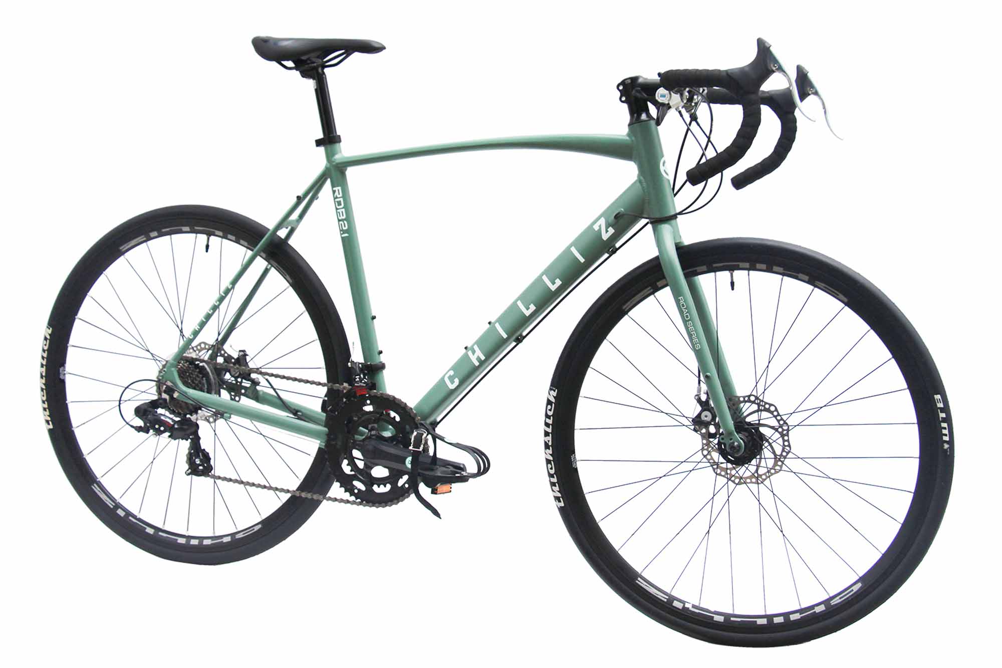 CHILLIZ Rennrad 28 Zoll RDB2.1 gr&uuml;n Rahmenh&ouml;he 54 cm Damen Herren 14 G&auml;nge – Bild 2