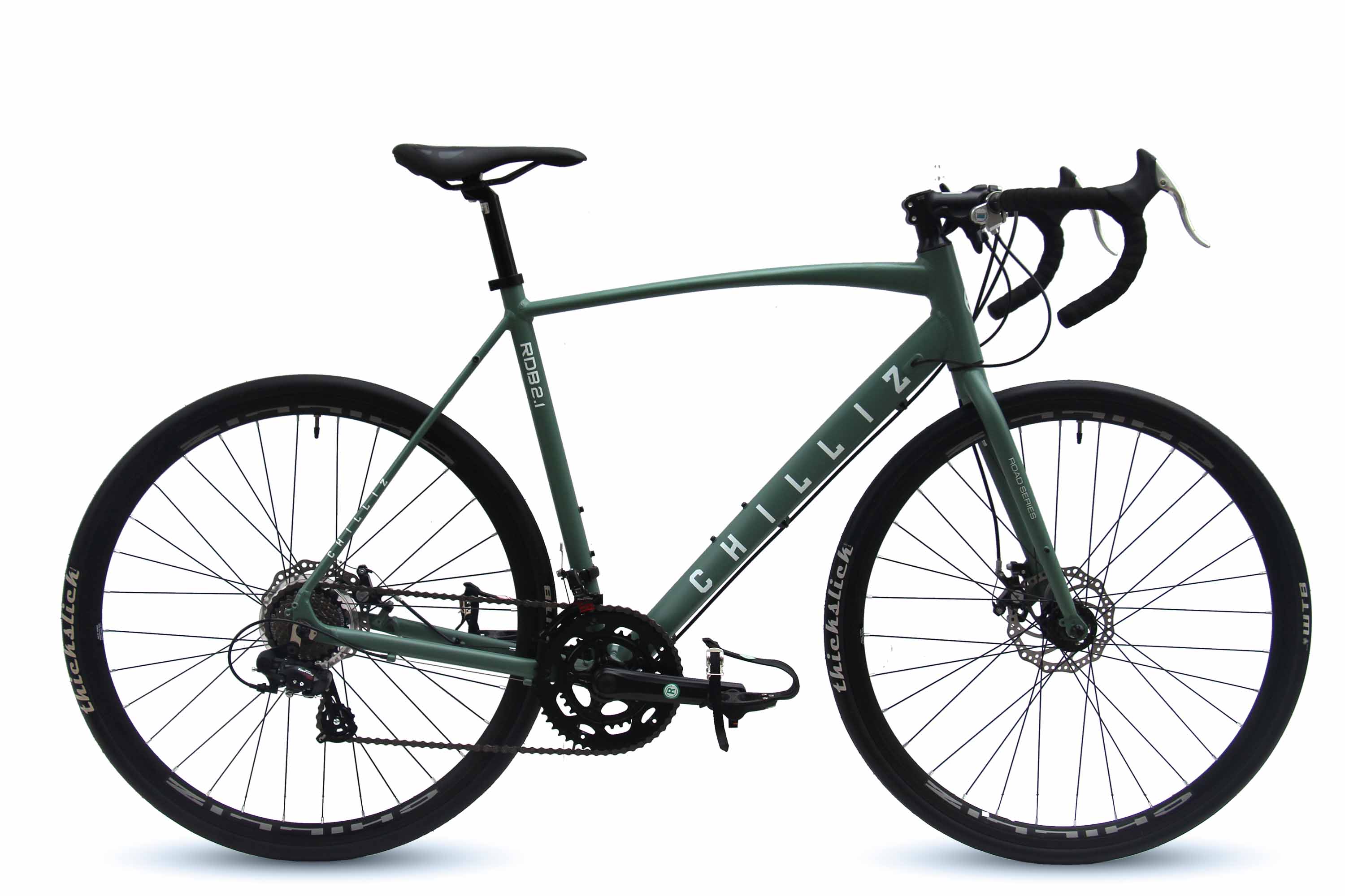 CHILLIZ Rennrad 28 Zoll RDB2.1 gr&uuml;n Rahmenh&ouml;he 57 cm Damen Herren 14 G&auml;nge – Bild 1