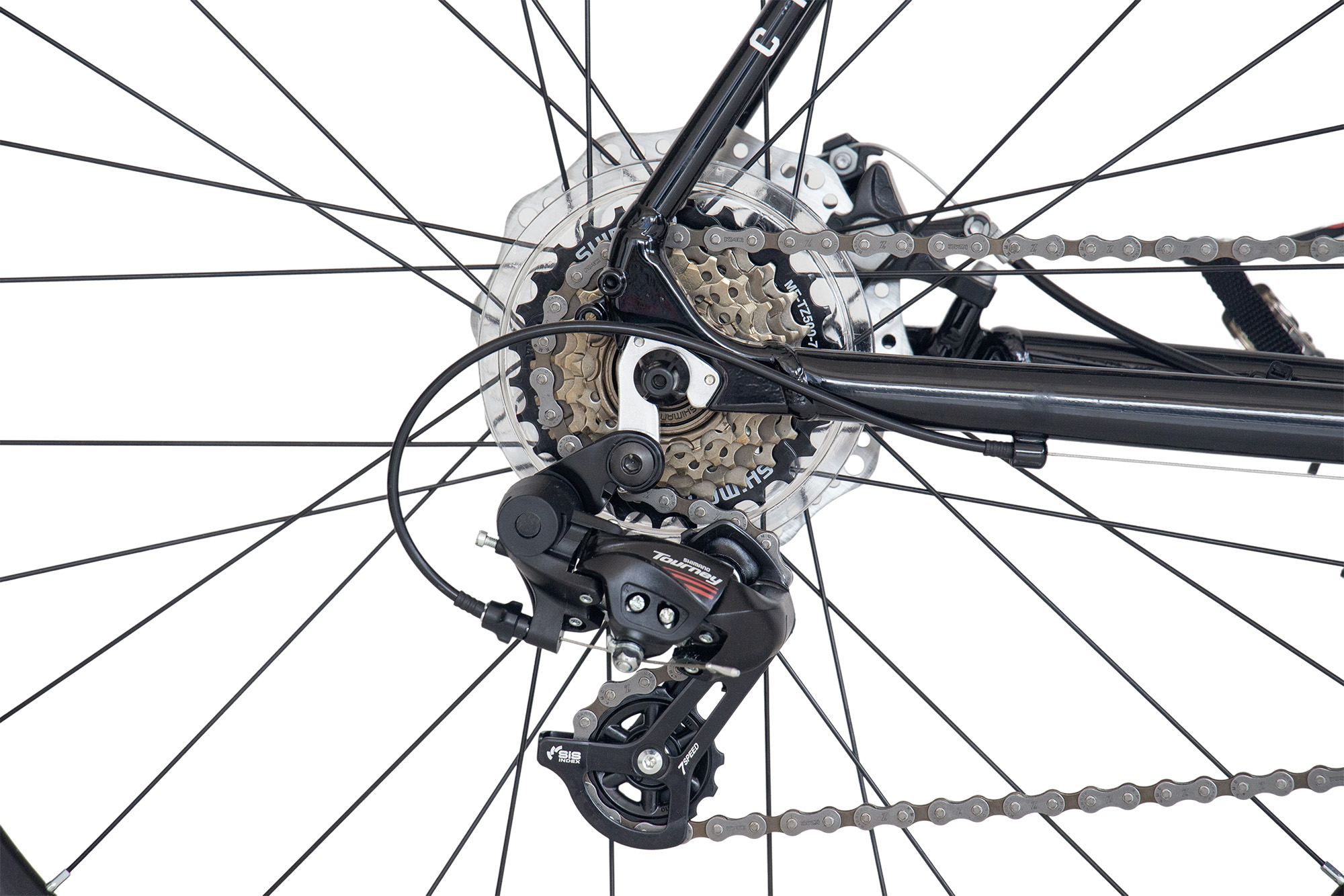 CHILLIZ Rennrad 28 Zoll RDB2.0 schwarz gl&auml;nzend Rahmenh&ouml;he 57 cm 14 G&auml;nge – Bild 3