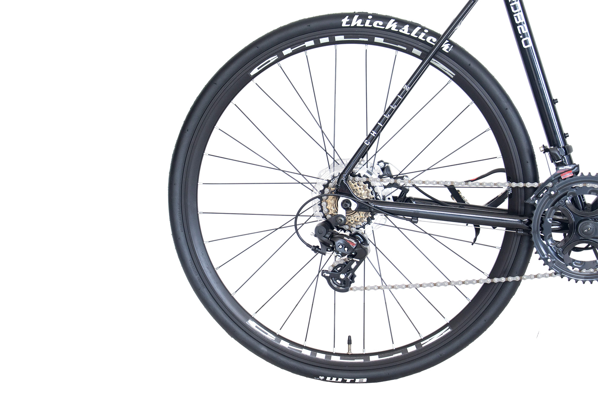 CHILLIZ Rennrad 28 Zoll RDB2.0 schwarz gl&auml;nzend Rahmenh&ouml;he 57 cm 14 G&auml;nge – Bild 4