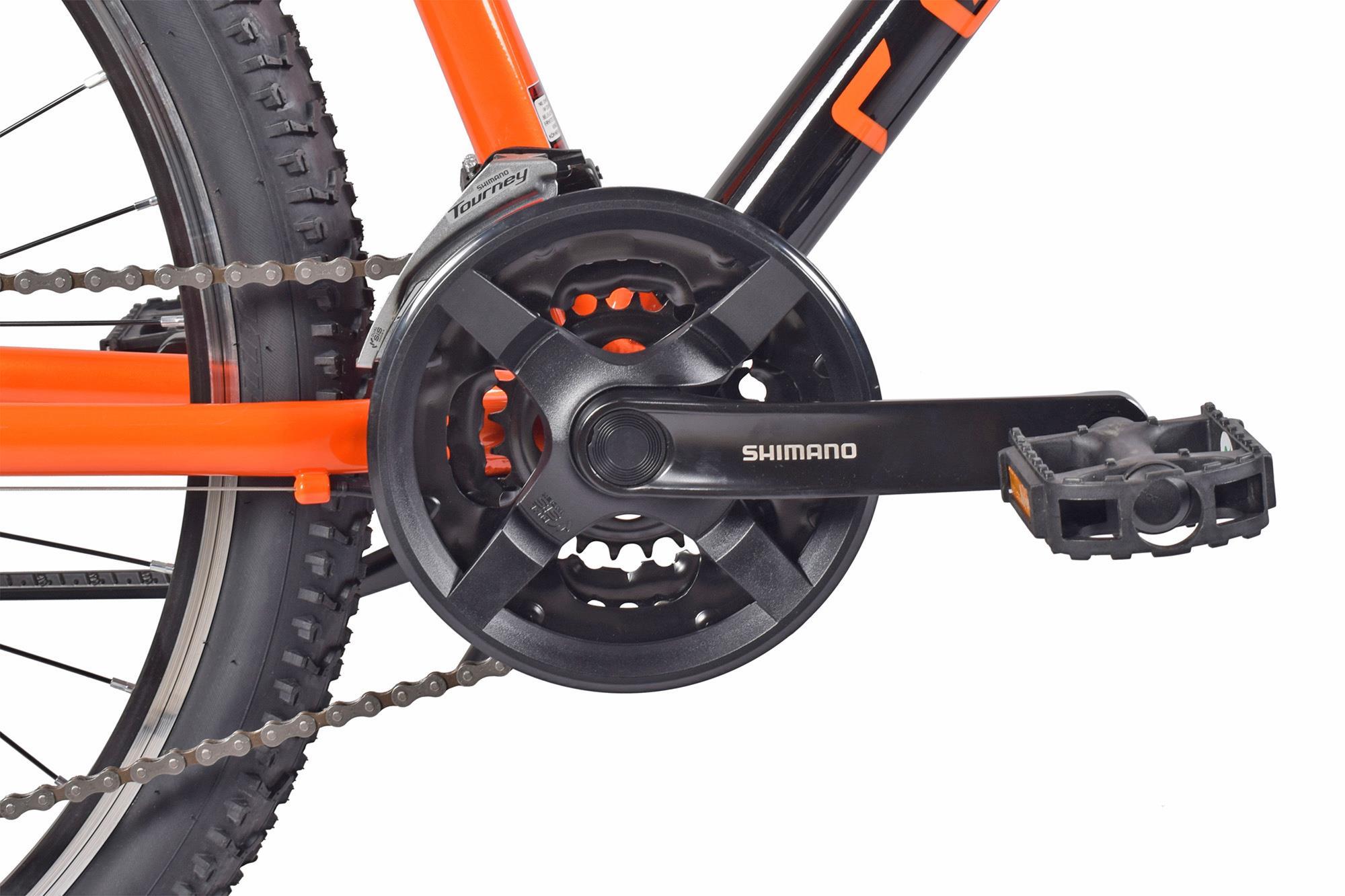 REDLOUD Mountainbike ATB 27,5 Zoll AA.01 schwarz-rot Rahmenh&ouml;he 48 cm Damen Herren Nabendynamo 21 G&auml;nge – Bild 4