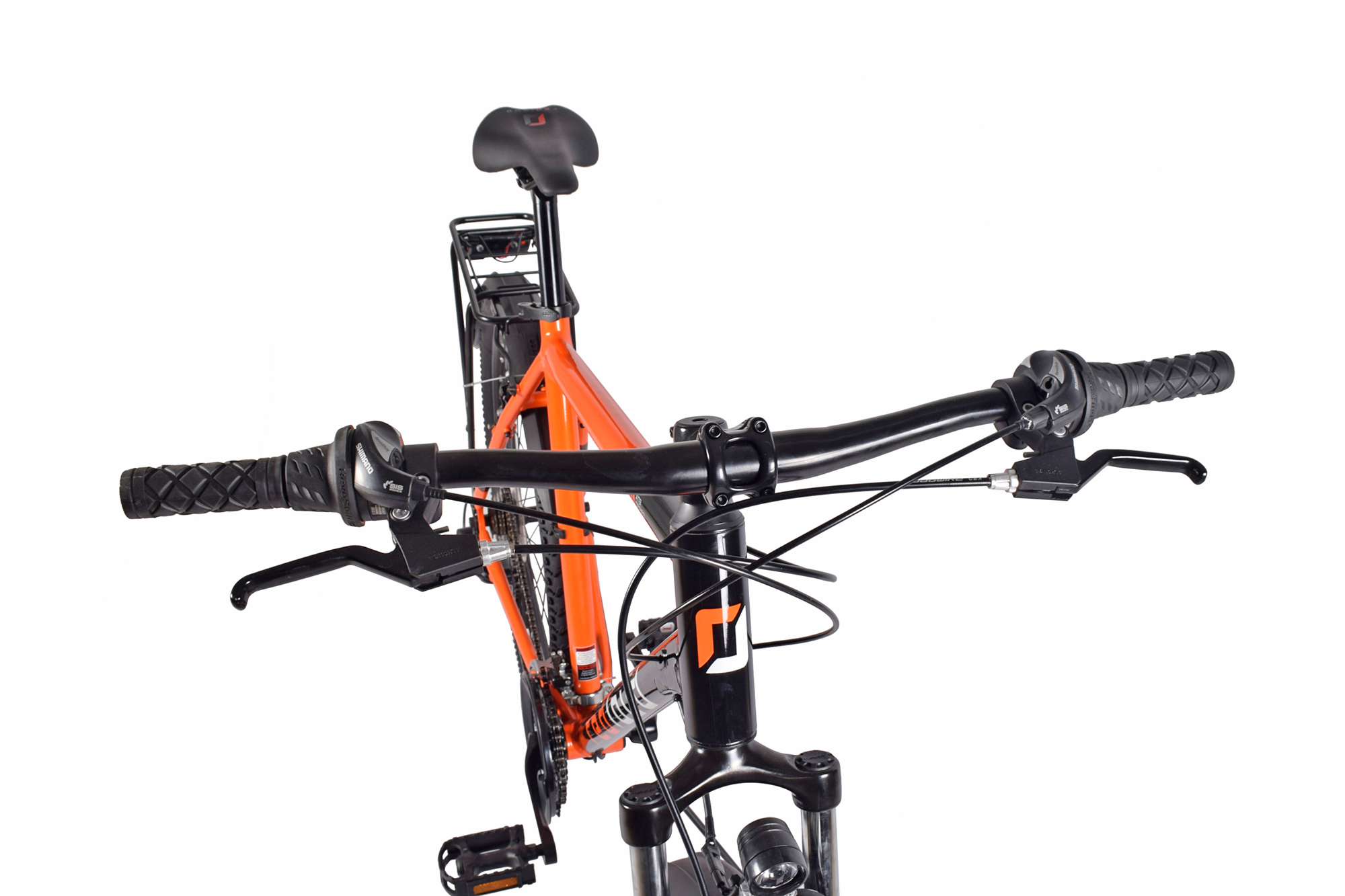 REDLOUD Mountainbike ATB 27,5 Zoll AA.01 schwarz-rot Rahmenh&ouml;he 48 cm Damen Herren Nabendynamo 21 G&auml;nge – Bild 2
