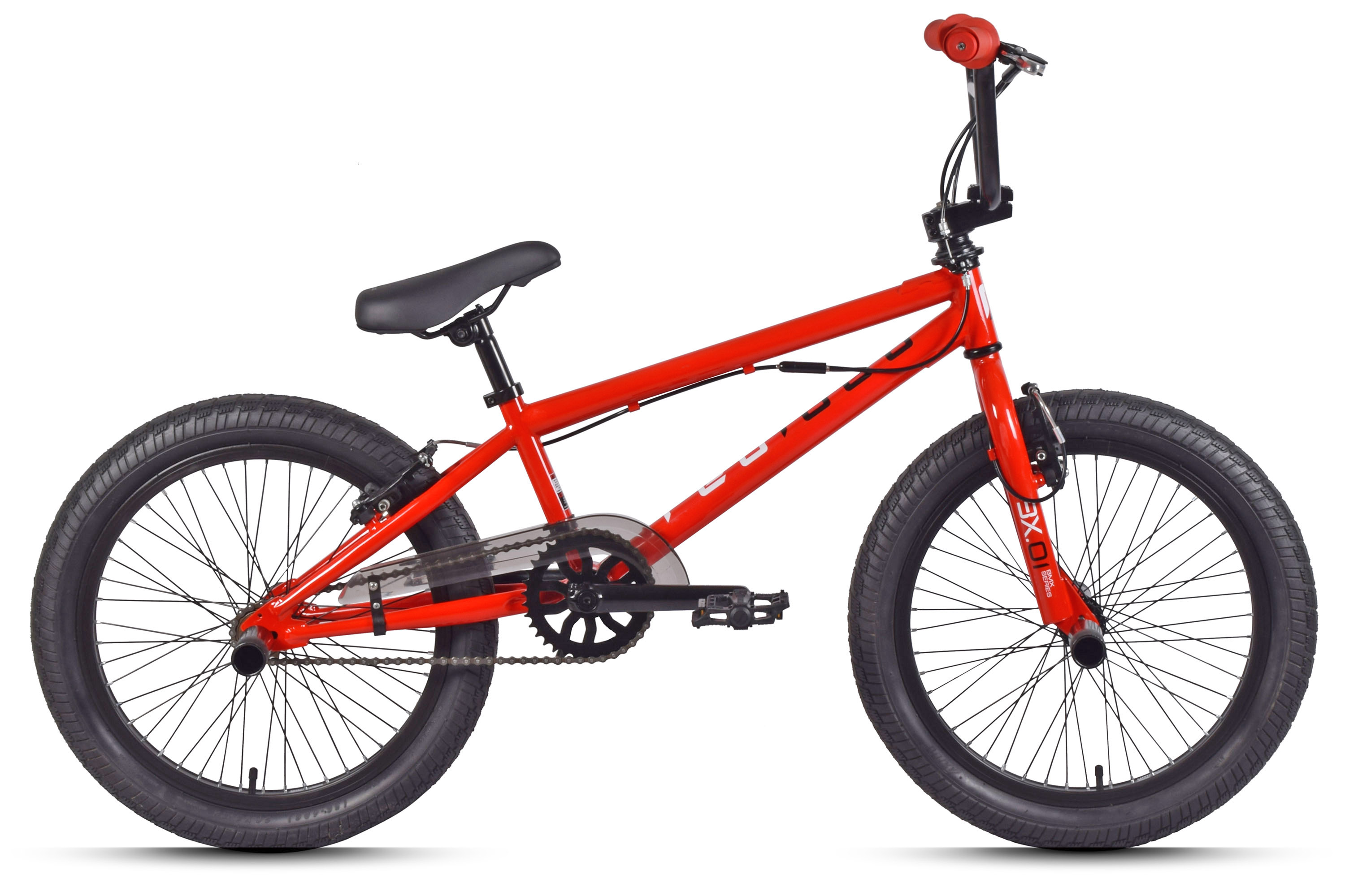 REDLOUD BMX Freestyle 20 Zoll BX.01 rot Rahmenh&ouml;he 25 cm 360&deg; Rotor V-Brake – Bild 1