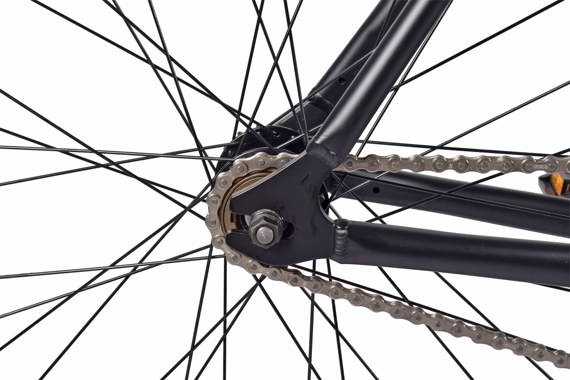 REDLOUD Fixie 28 Zoll FA.01 schwarz Damen Herren single speed – Bild 5