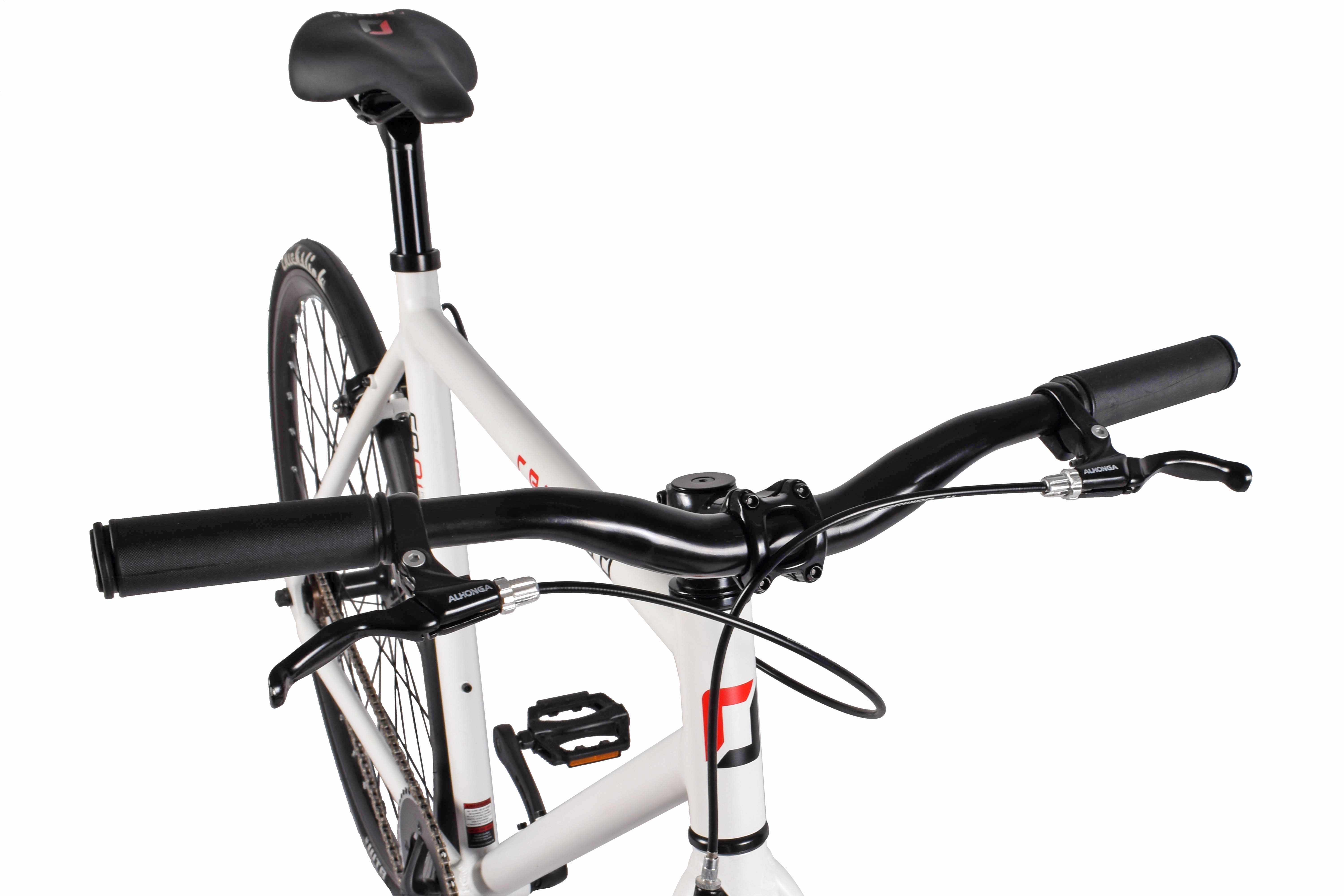 REDLOUD Fixie 28 Zoll FA.01 wei&szlig; Rahmenh&ouml;he 58 cm Damen Herren single speed – Bild 2