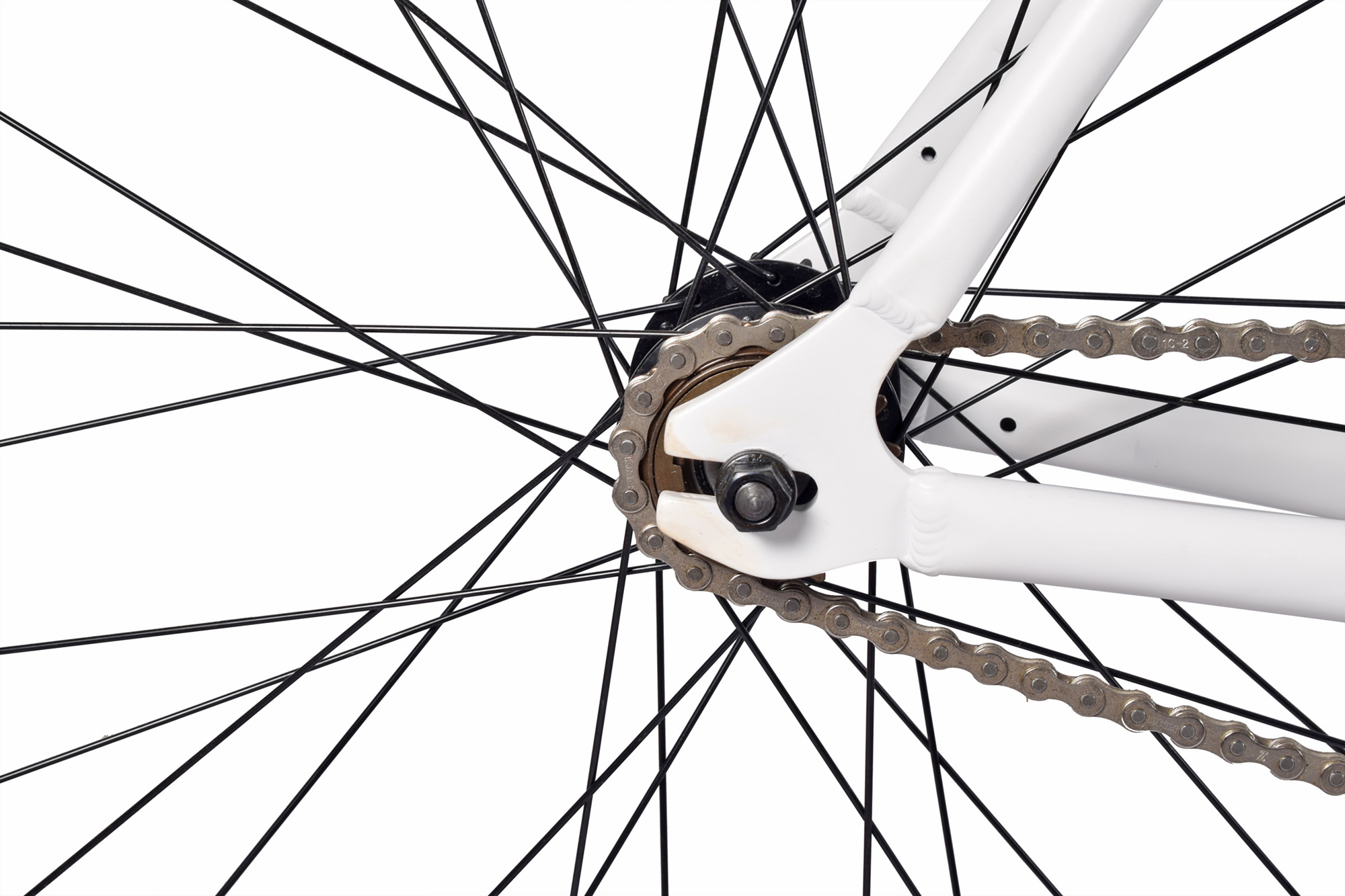 REDLOUD Fixie 28 Zoll FA.01 wei&szlig; Rahmenh&ouml;he 58 cm Damen Herren single speed – Bild 5