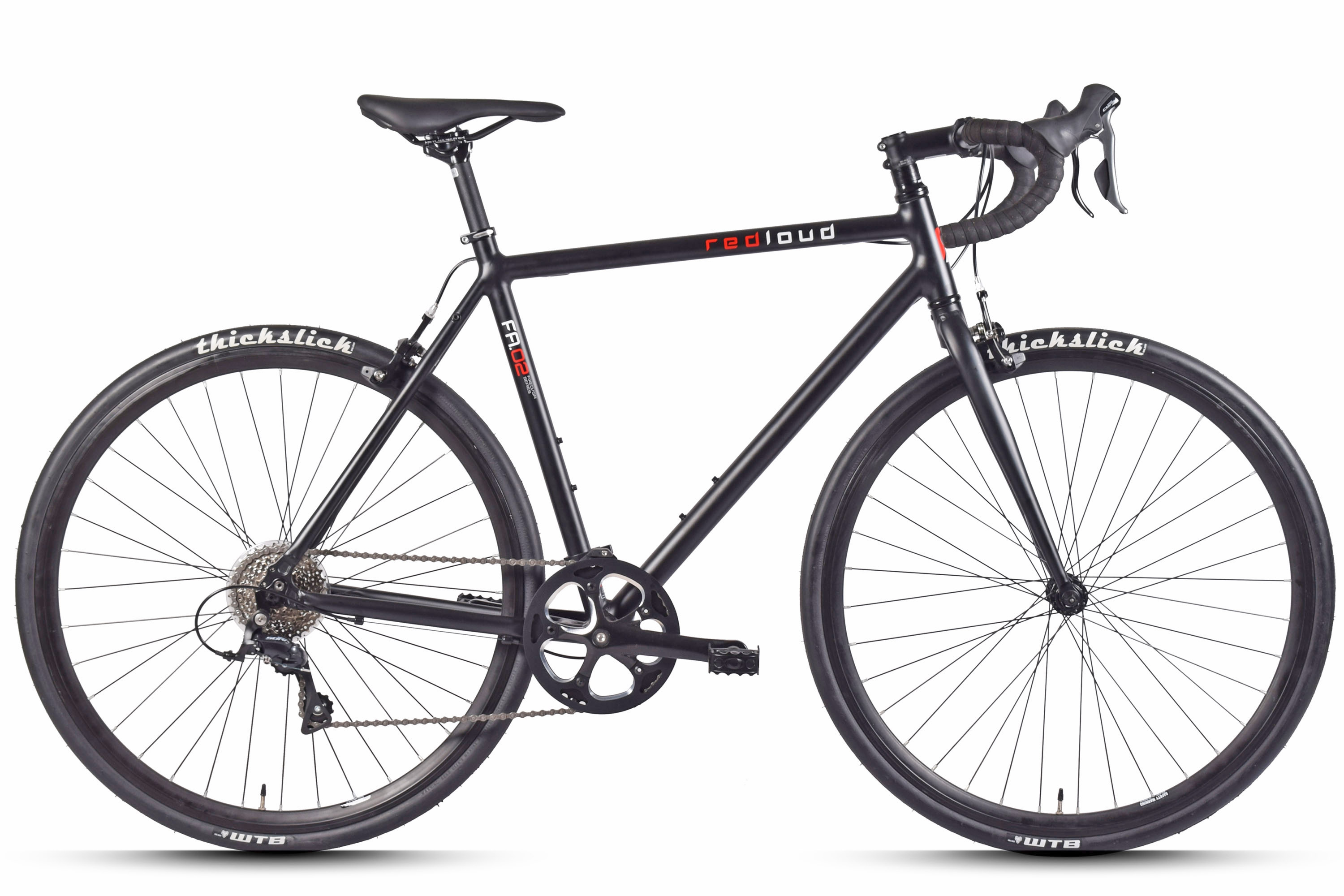 REDLOUD Fixie 28 Zoll FA.02 schwarz 8 G&auml;nge – Bild 1