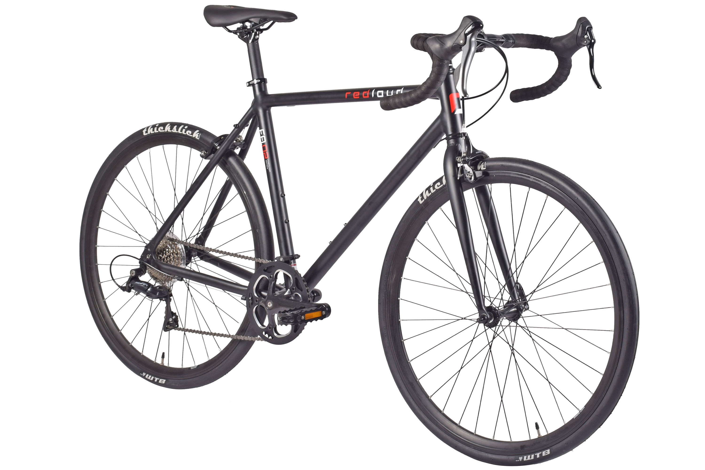 REDLOUD Fixie 28 Zoll FA.02 schwarz Rahmenh&ouml;he 58 cm 8 G&auml;nge – Bild 2