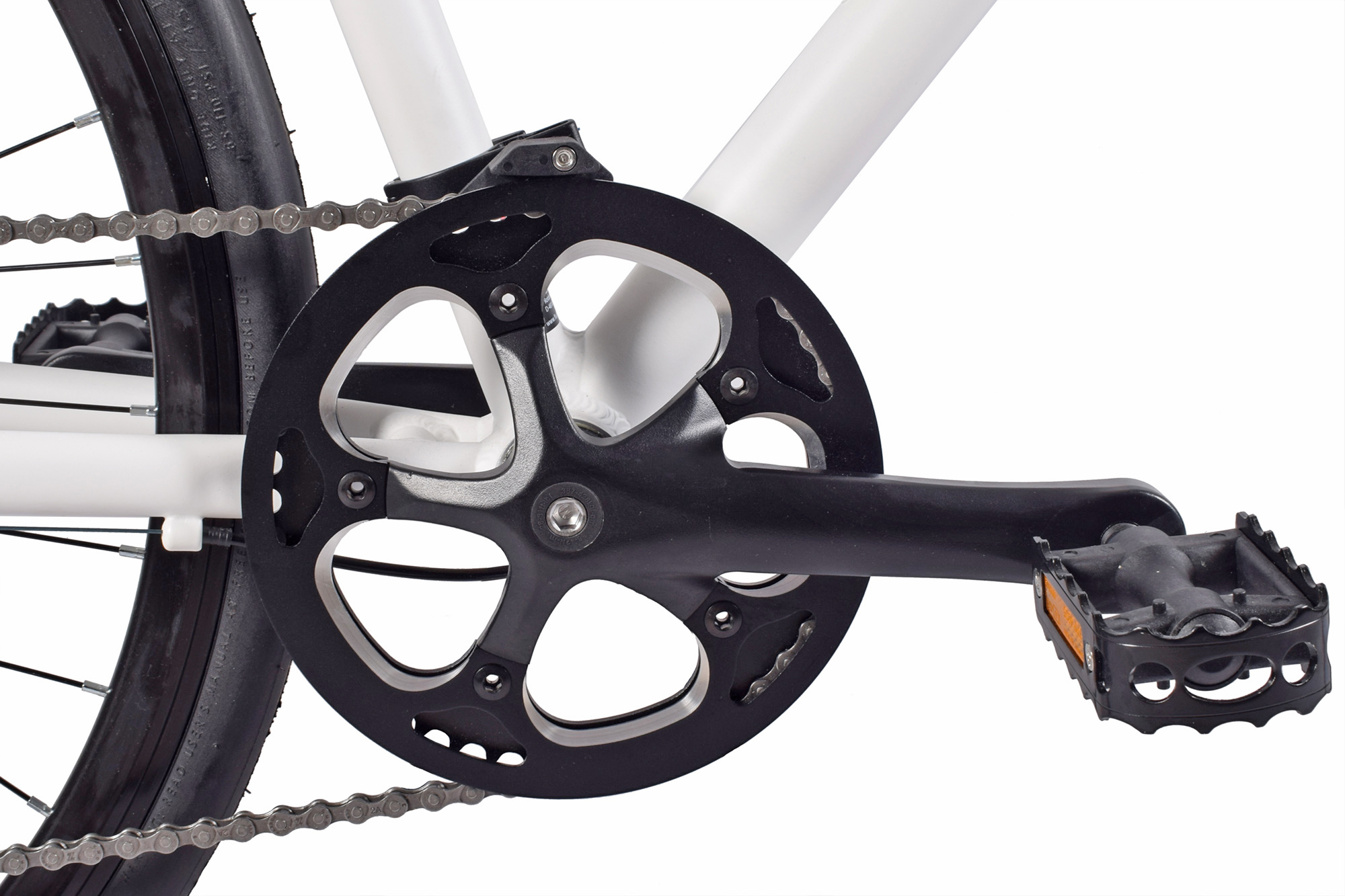 REDLOUD Fixie 28 Zoll FA.02 wei&szlig; Damen Herren 8 G&auml;nge – Bild 4