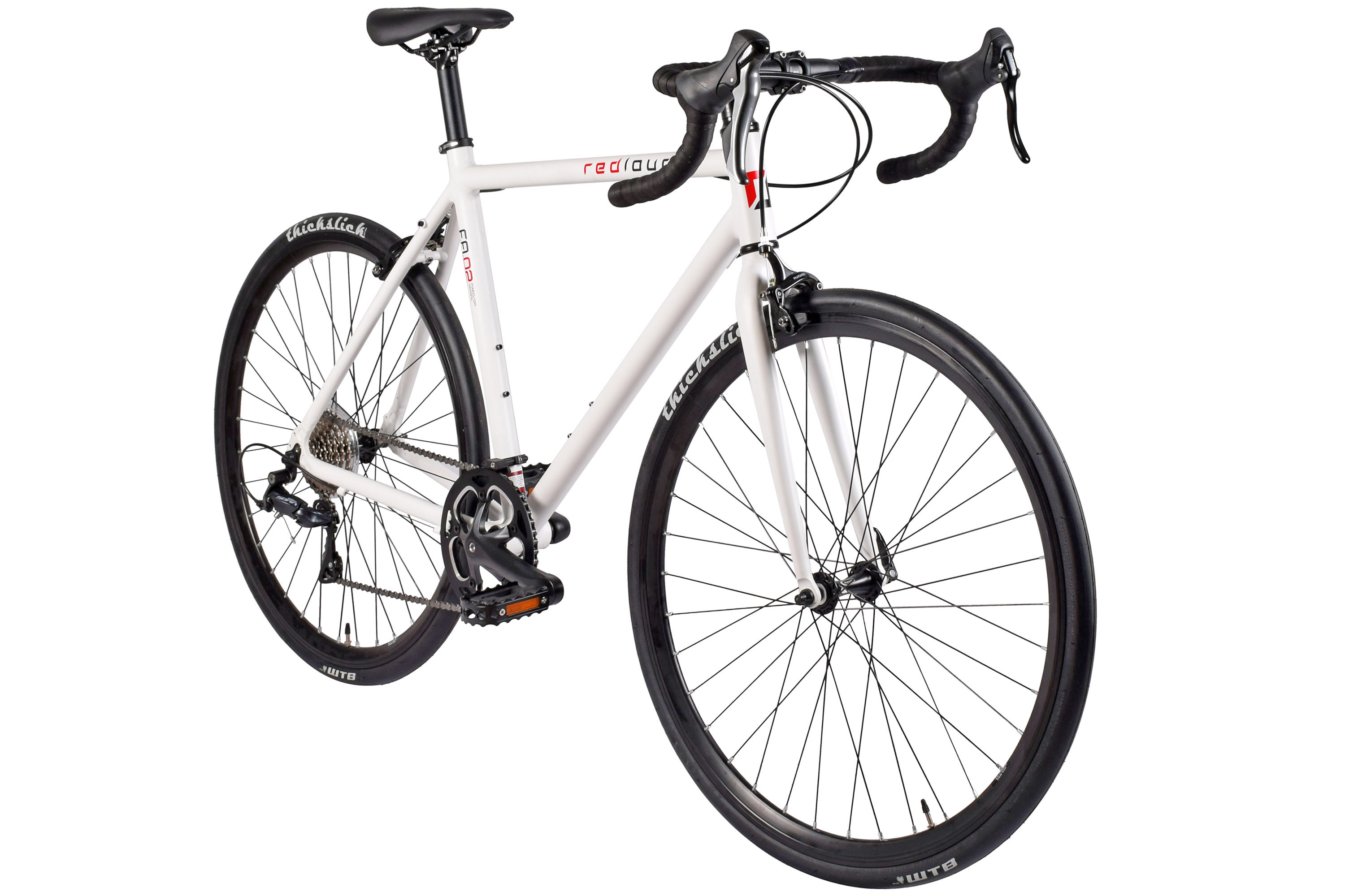 REDLOUD Fixie 28 Zoll FA.02 wei&szlig; Rahmenh&ouml;he 58 cm Damen Herren 8 G&auml;nge – Bild 2
