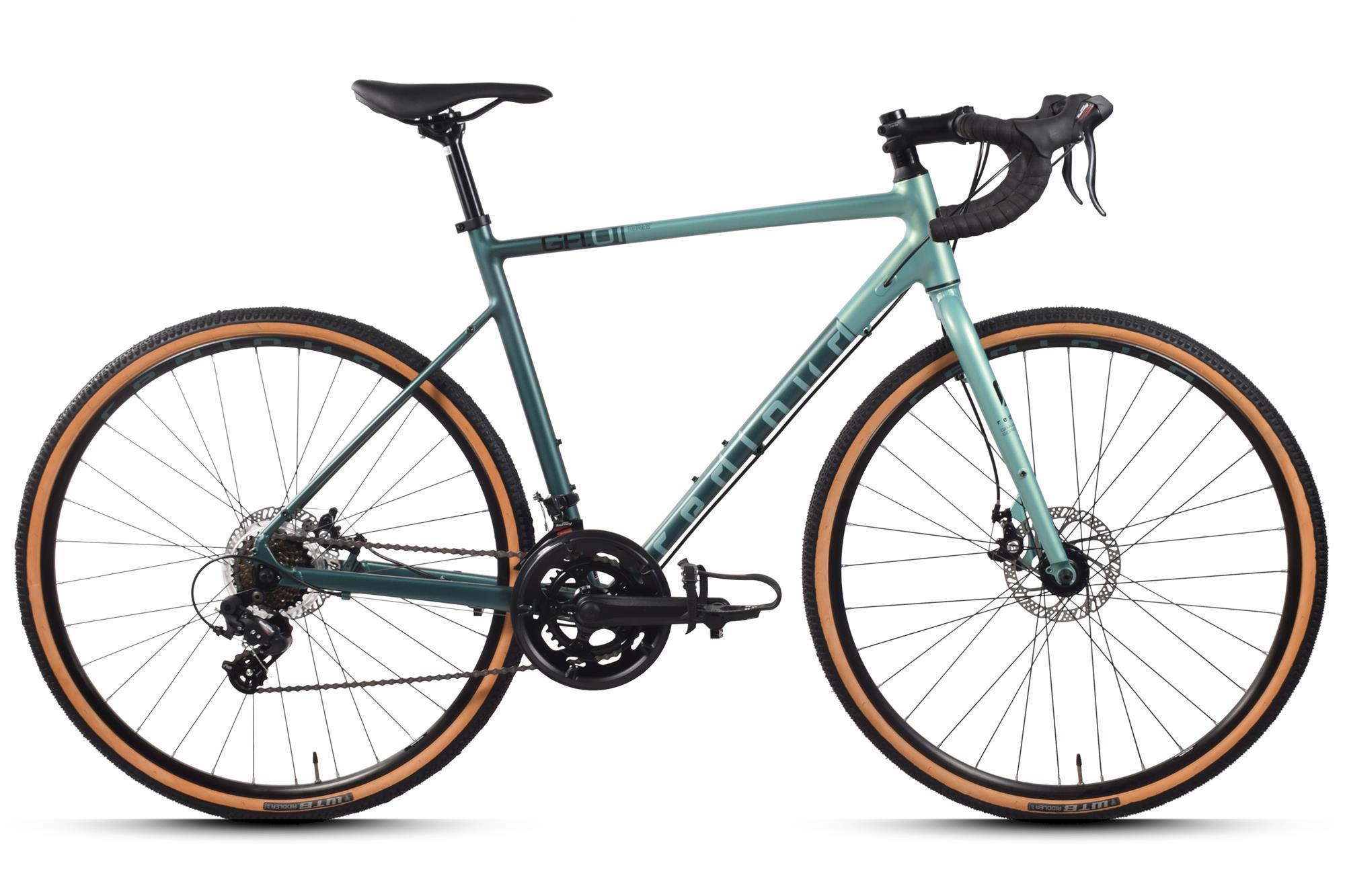REDLOUD Gravelbike 28 Zoll GA.01 gr&uuml;n Rahmenh&ouml;he 54 cm 14 G&auml;nge mechanische Scheibenbremse – Bild 1