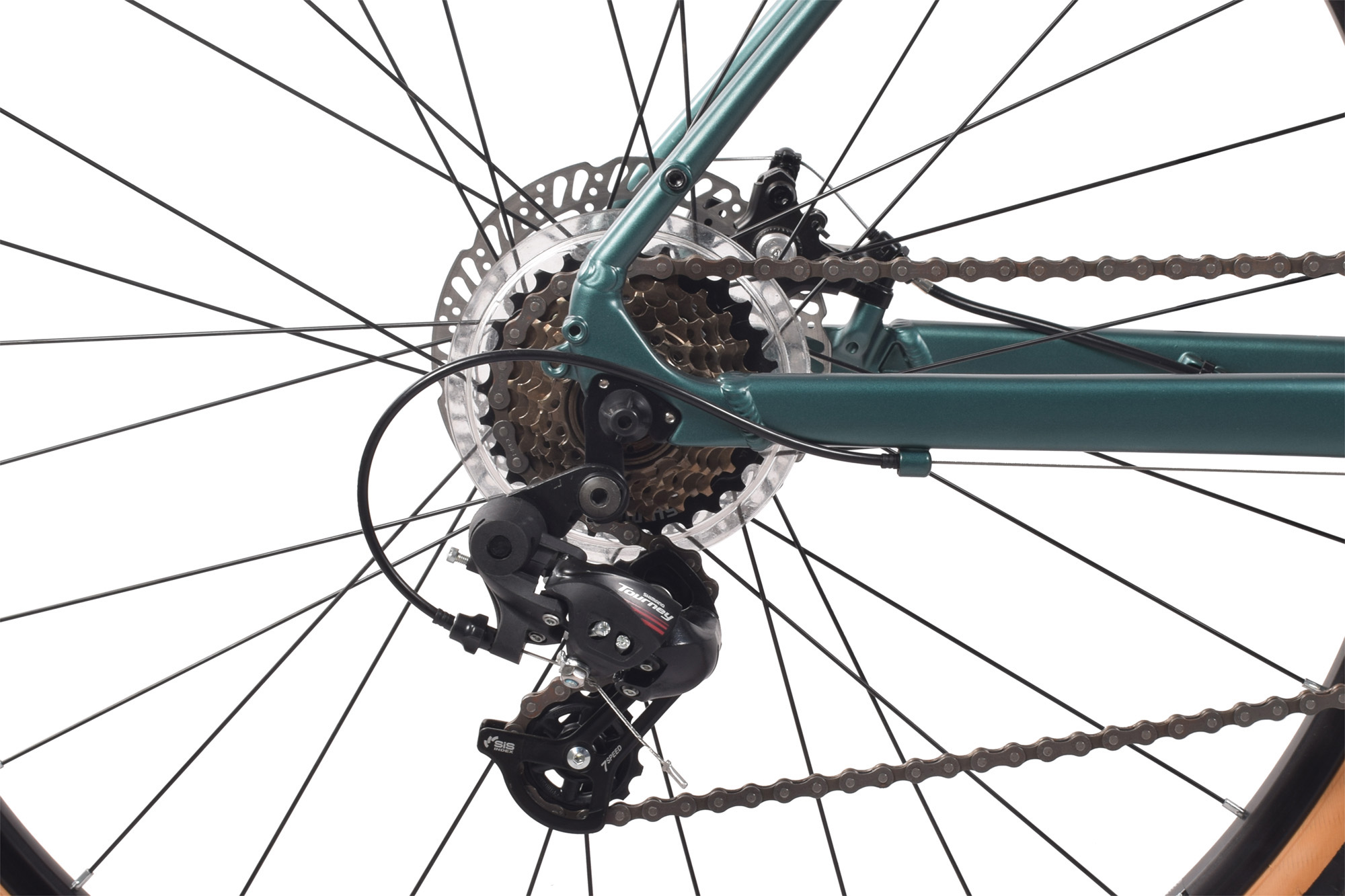 REDLOUD Gravelbike 28 Zoll GA.01 gr&uuml;n 14 G&auml;nge mech. Scheibenbremse – Bild 5