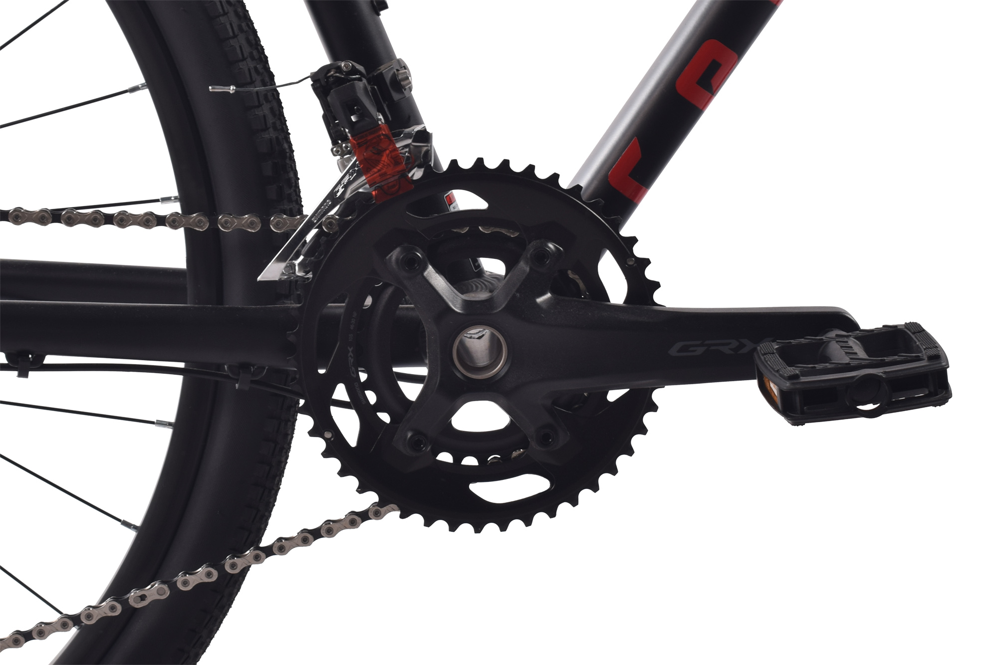 REDLOUD Gravelbike 28 Zoll GA.03 schwarz-rot Rahmenh&ouml;he 51 cm Damen Herren 20 G&auml;nge hydr. Scheibenbremse – Bild 4