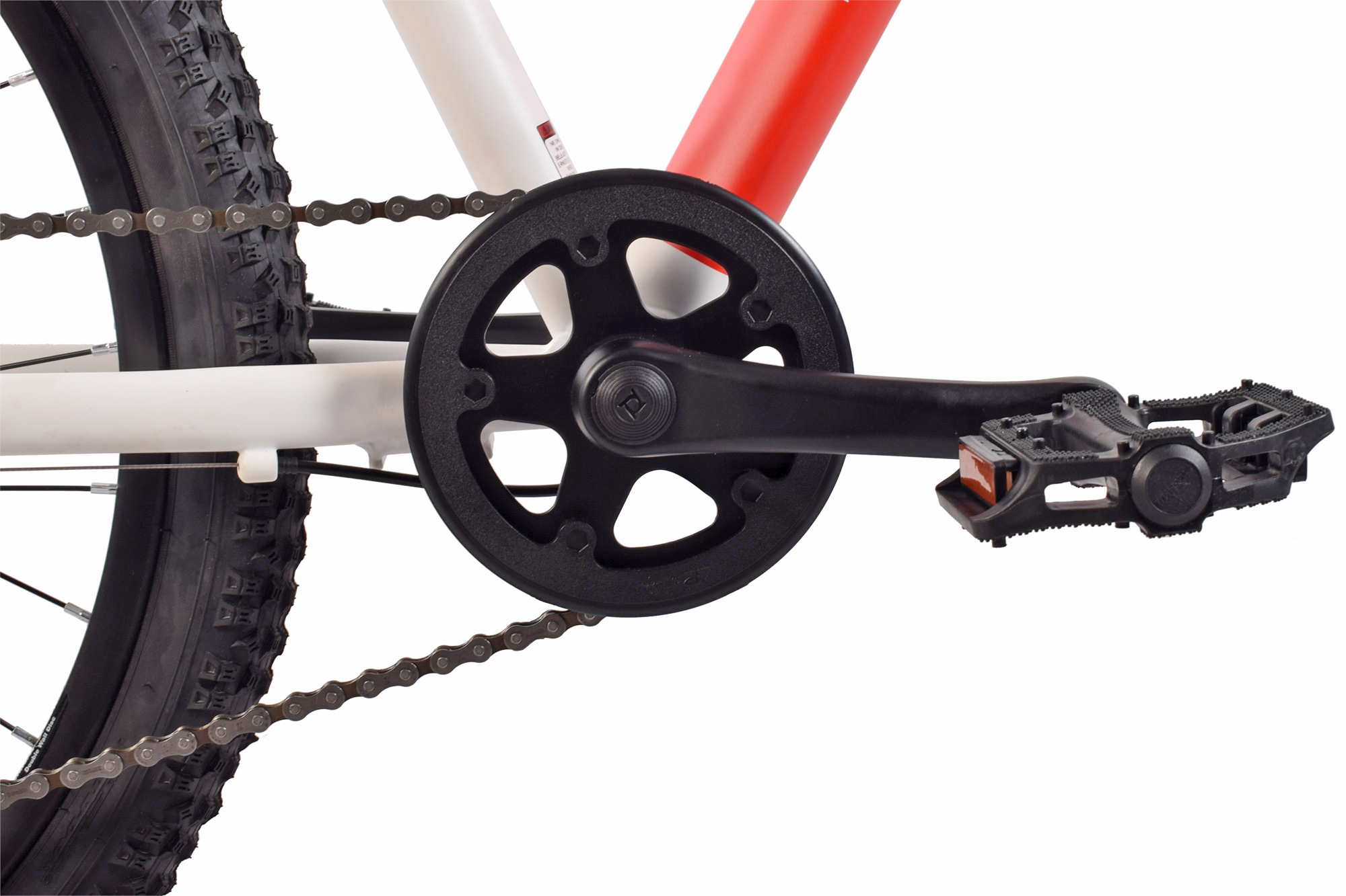 REDLOUD Kinderrad MTB 24 Zoll JA.01 wei&szlig; Rahmenh&ouml;he 31 cm – Bild 4